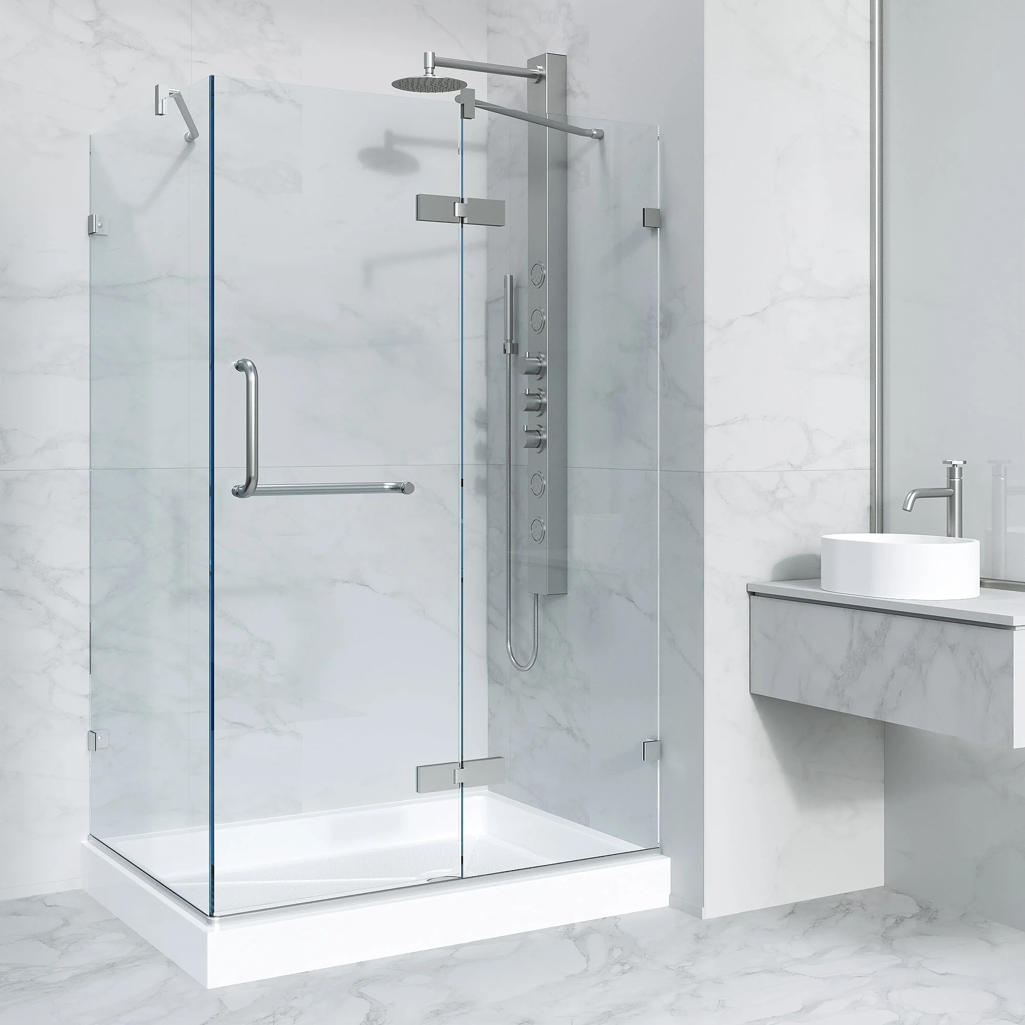 Monteray Frameless Square Shower Enclosure - Image 8