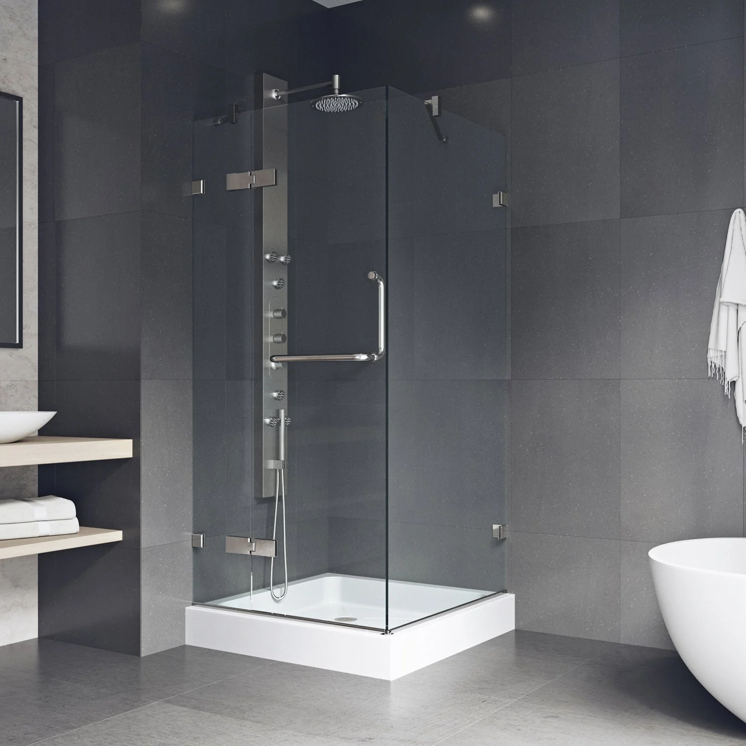 Monteray Frameless Square Shower Enclosure - Image 81