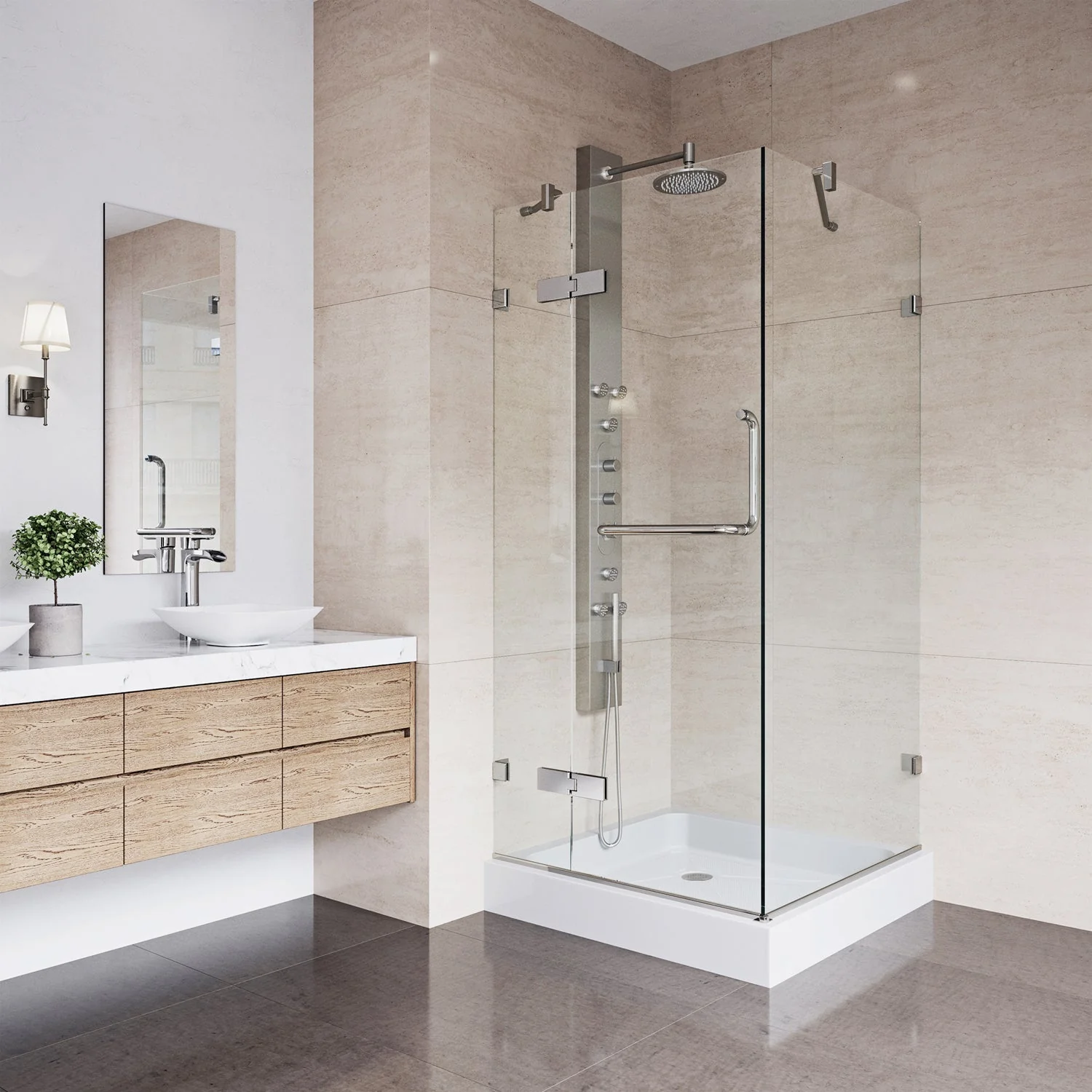 Monteray Frameless Square Shower Enclosure - Image 83