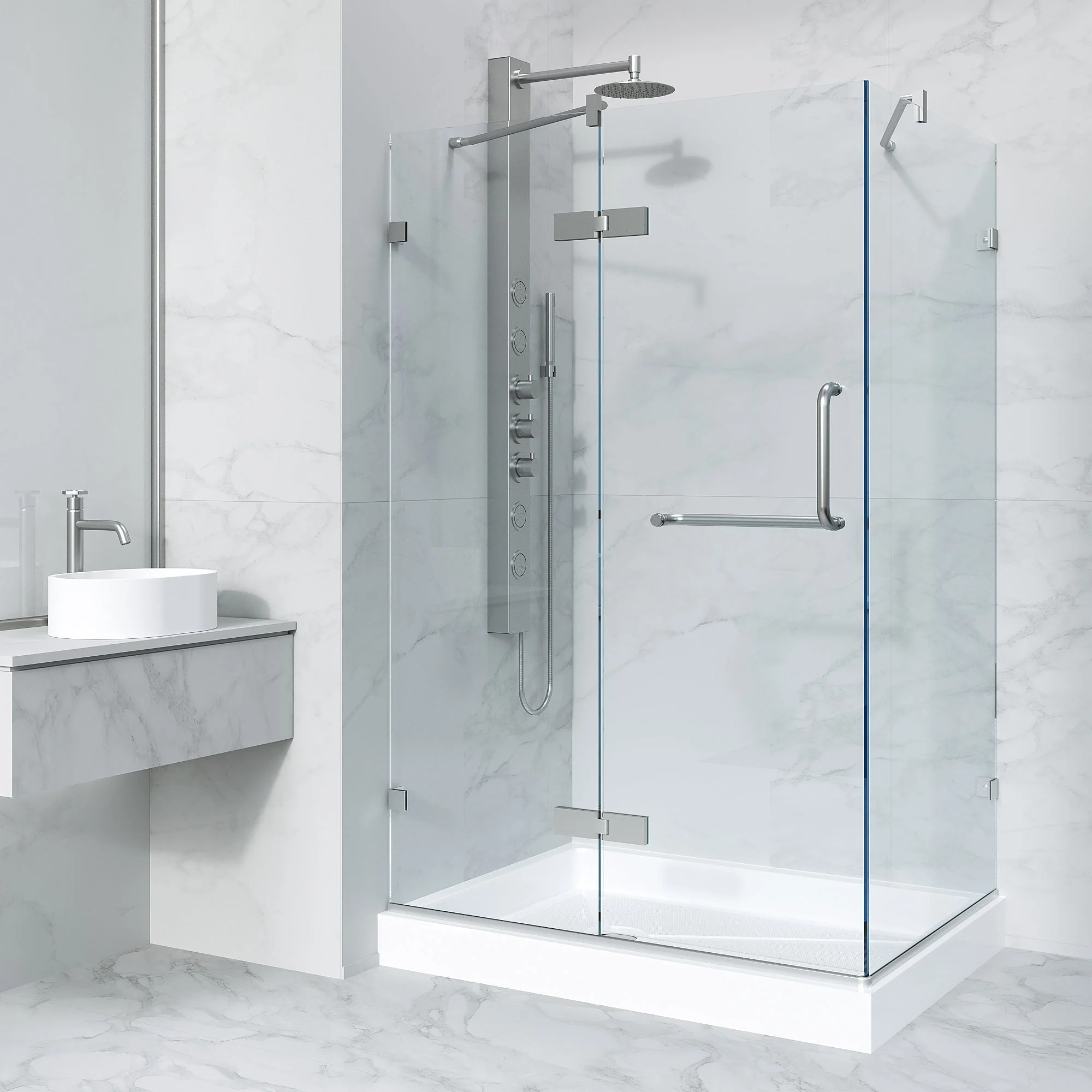 Monteray Frameless Square Shower Enclosure - Image 9