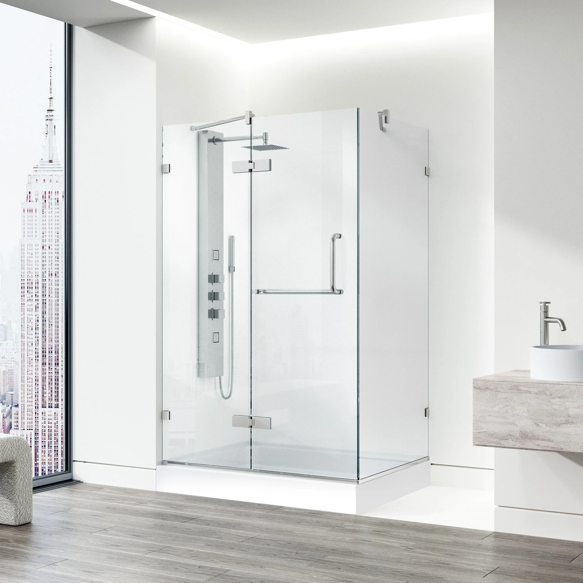Monteray Frameless Square Shower Enclosure - Image 94