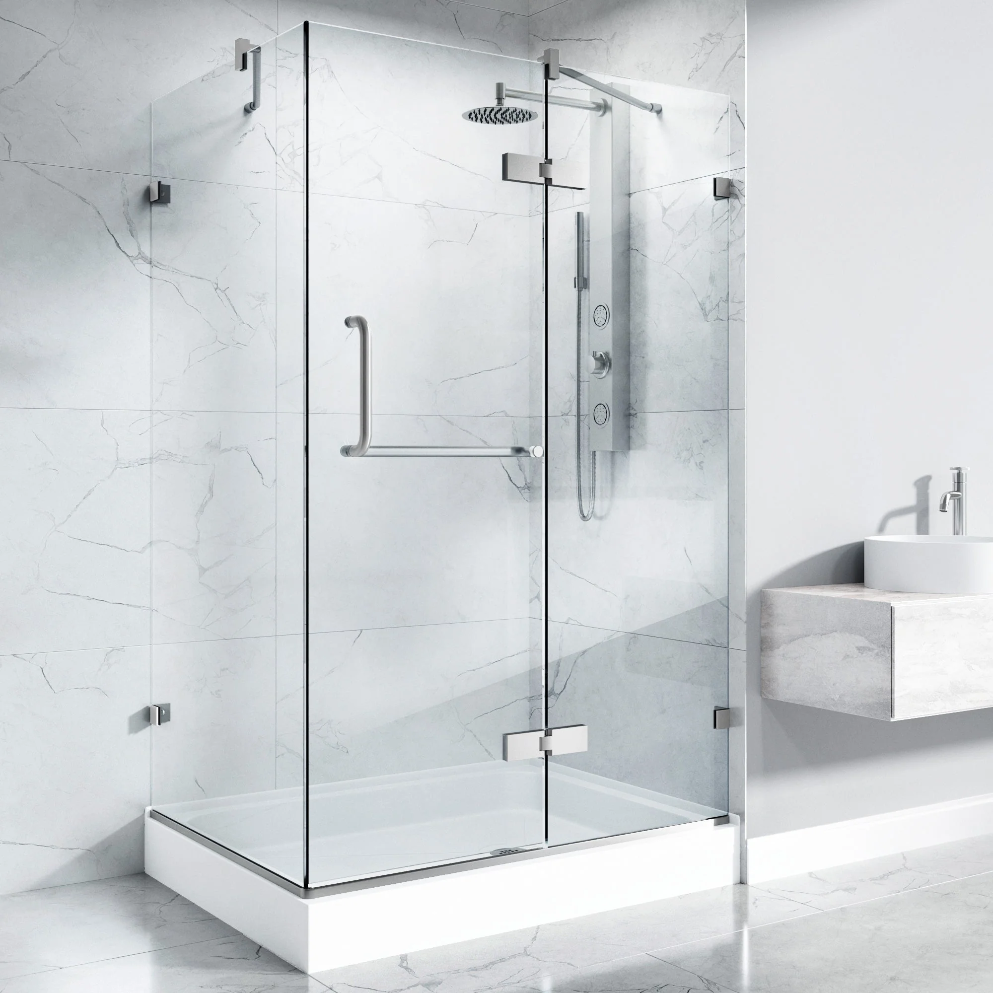 Monteray Frameless Square Shower Enclosure - Image 99