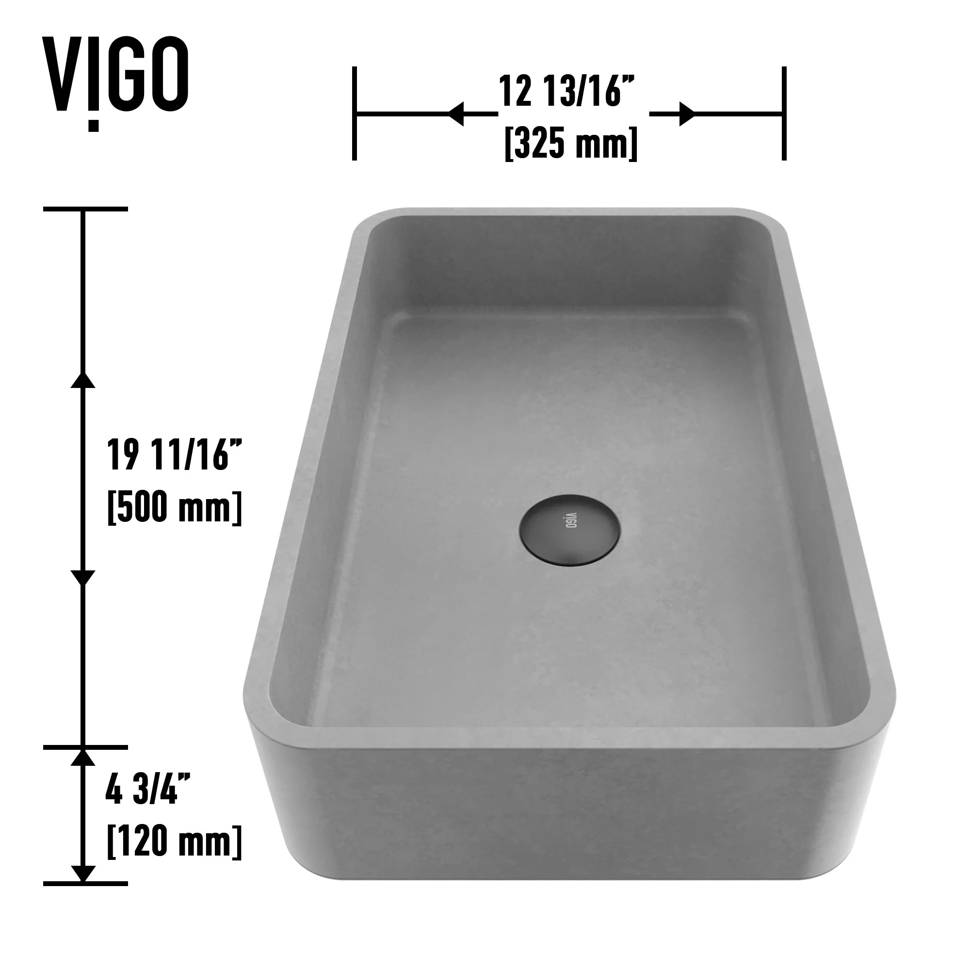 Paloma Concreto Stone™ Vessel Sink - Image 7