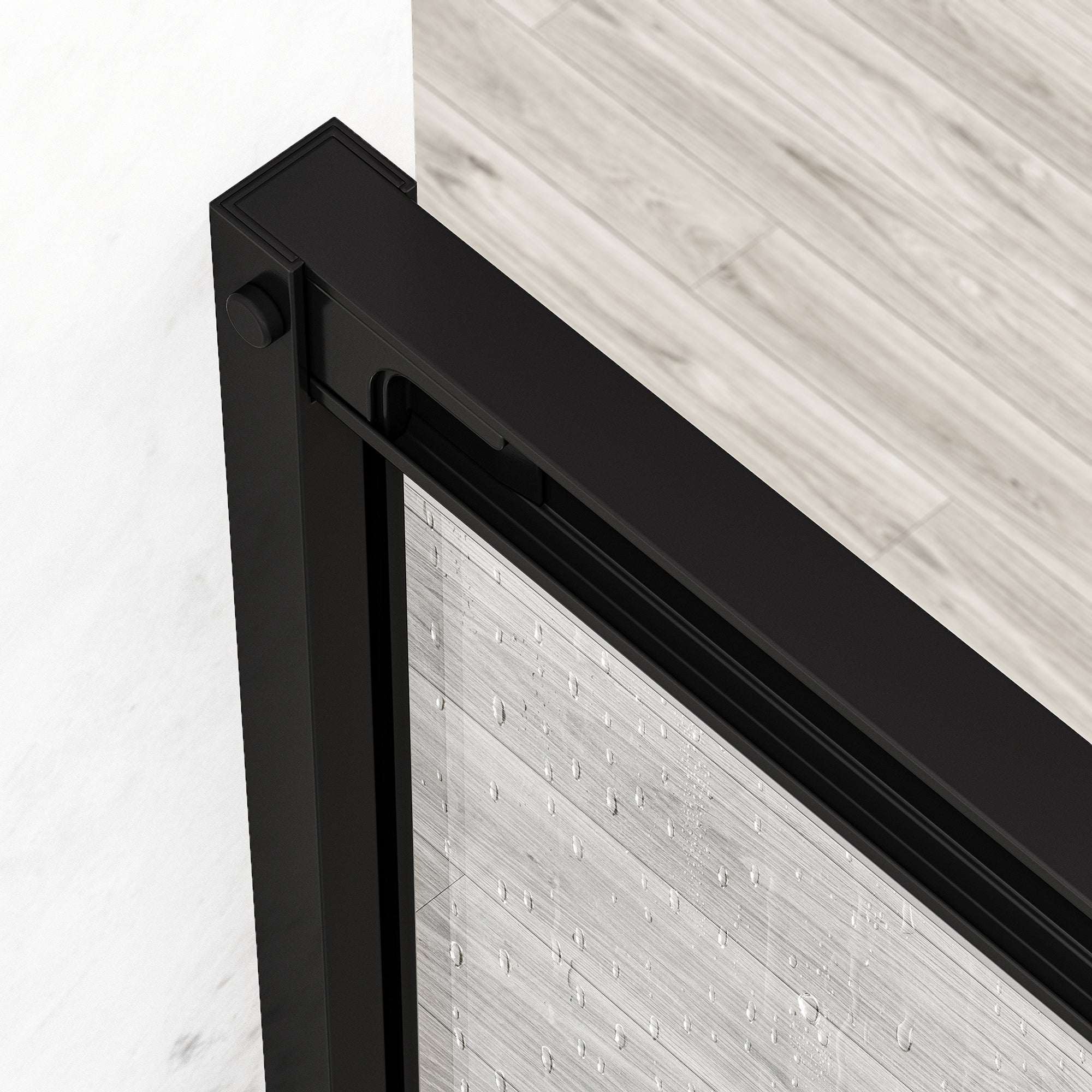 Paloma Center Opening Double Sliding Doors with Two Fixed Panels - Image 14