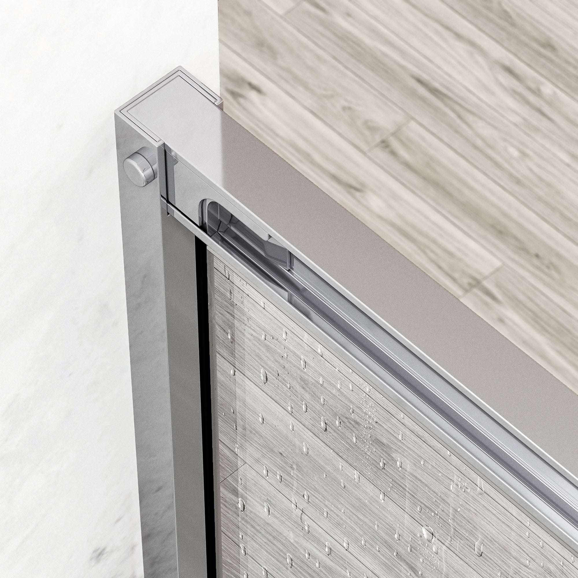Paloma Center Opening Double Sliding Doors with Two Fixed Panels - Image 29