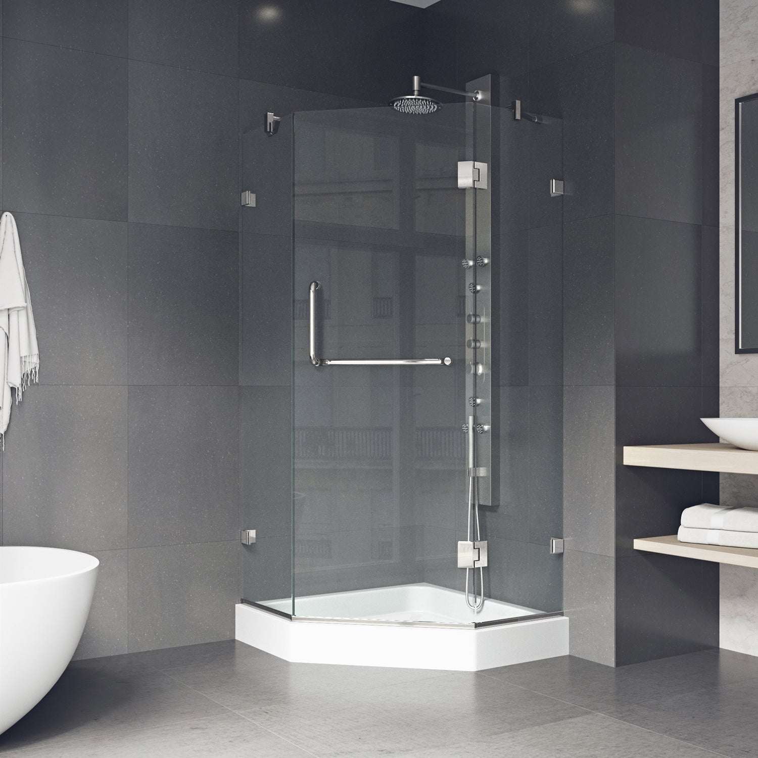 Piedmont Frameless Neo-Angle Shower Enclosure - Image 108