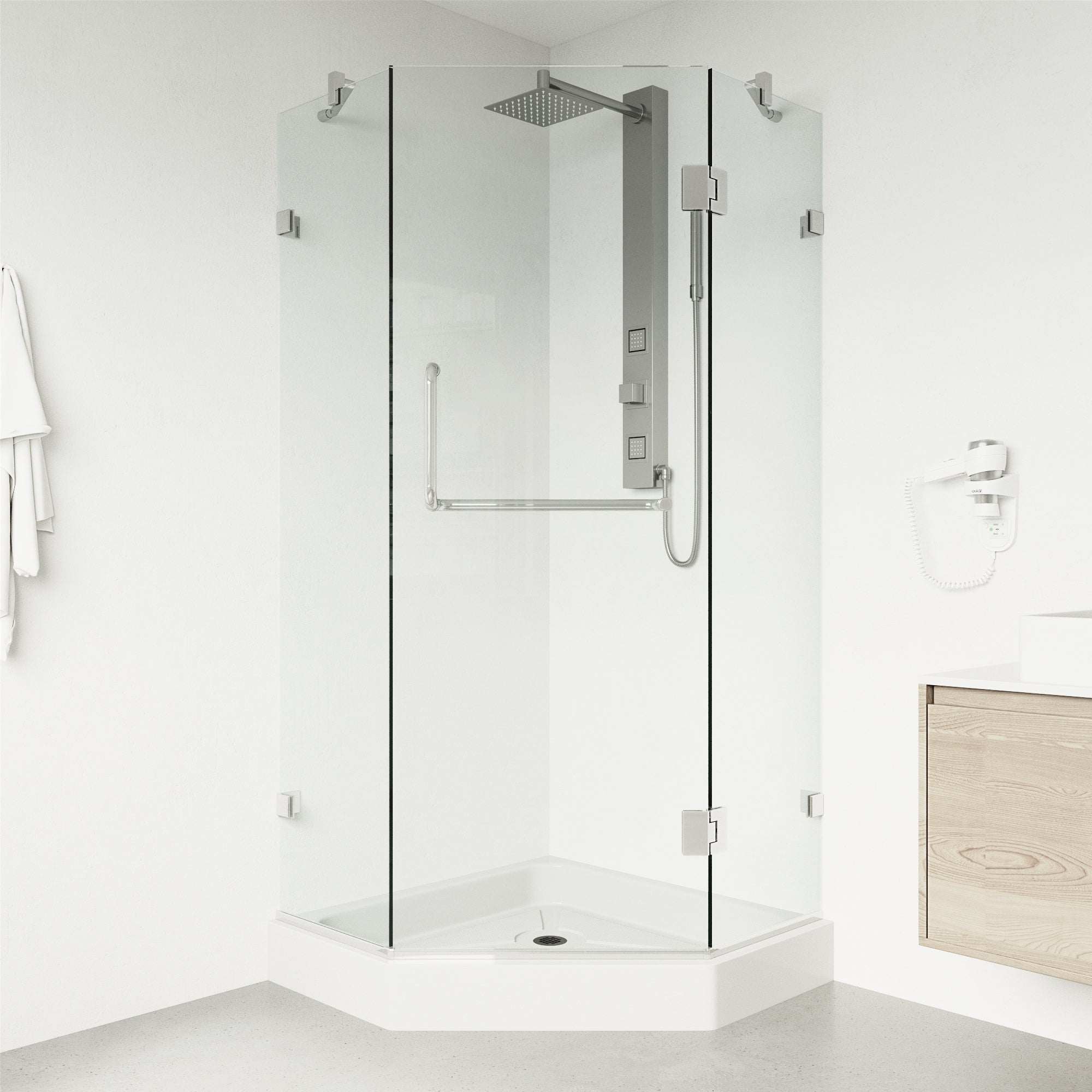 Piedmont Frameless Neo-Angle Shower Enclosure - Image 116