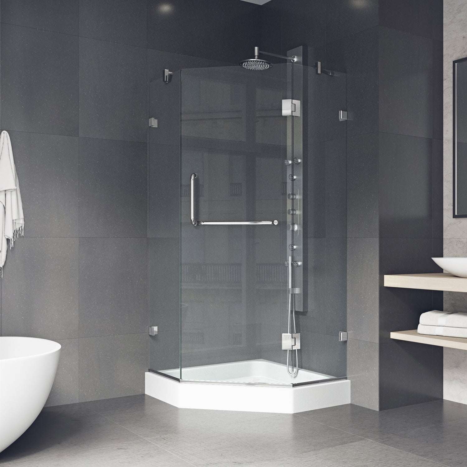Piedmont Frameless Neo-Angle Shower Enclosure - Image 119