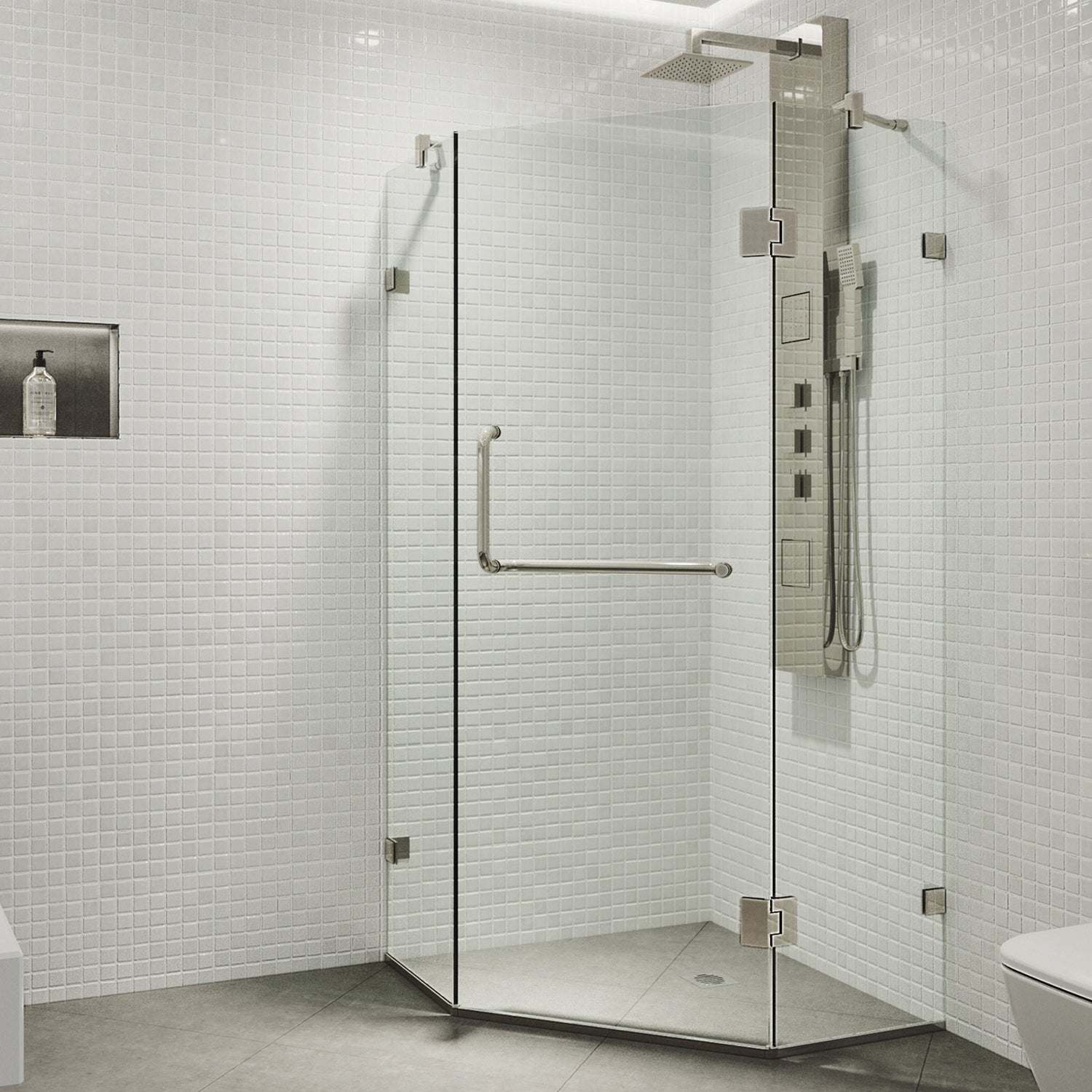 Piedmont Frameless Neo-Angle Shower Enclosure - Image 13