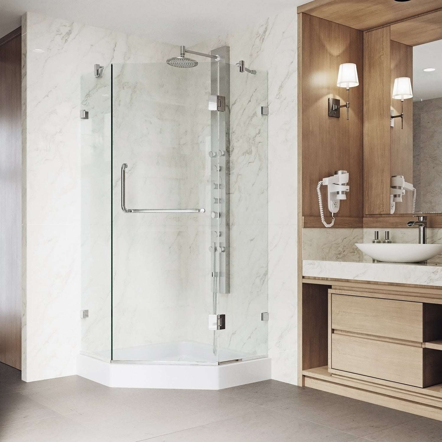 Piedmont Frameless Neo-Angle Shower Enclosure - Image 133