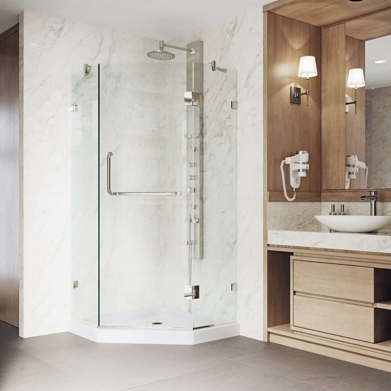 Piedmont Frameless Neo-Angle Shower Enclosure - Image 152