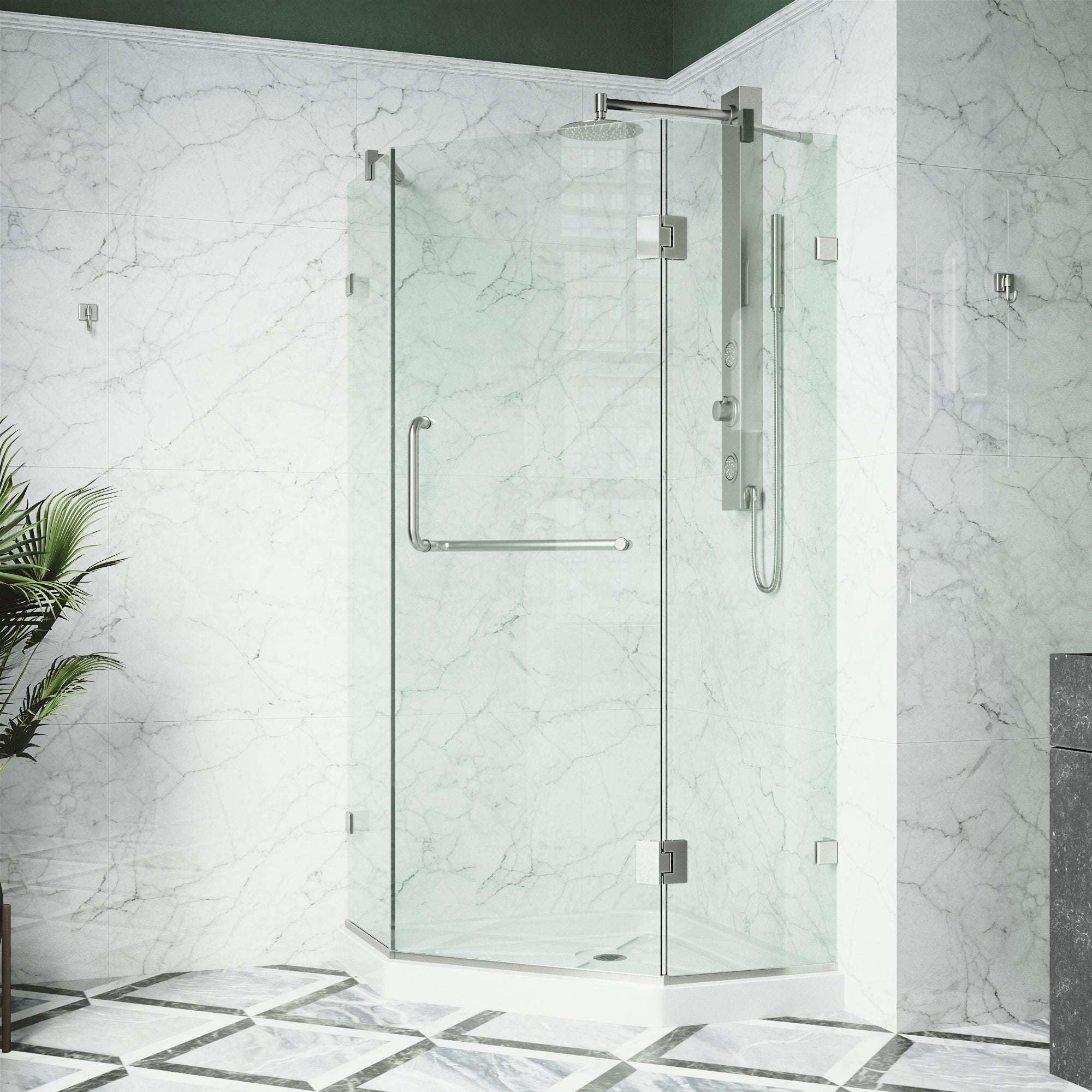 Piedmont Frameless Neo-Angle Shower Enclosure - Image 160