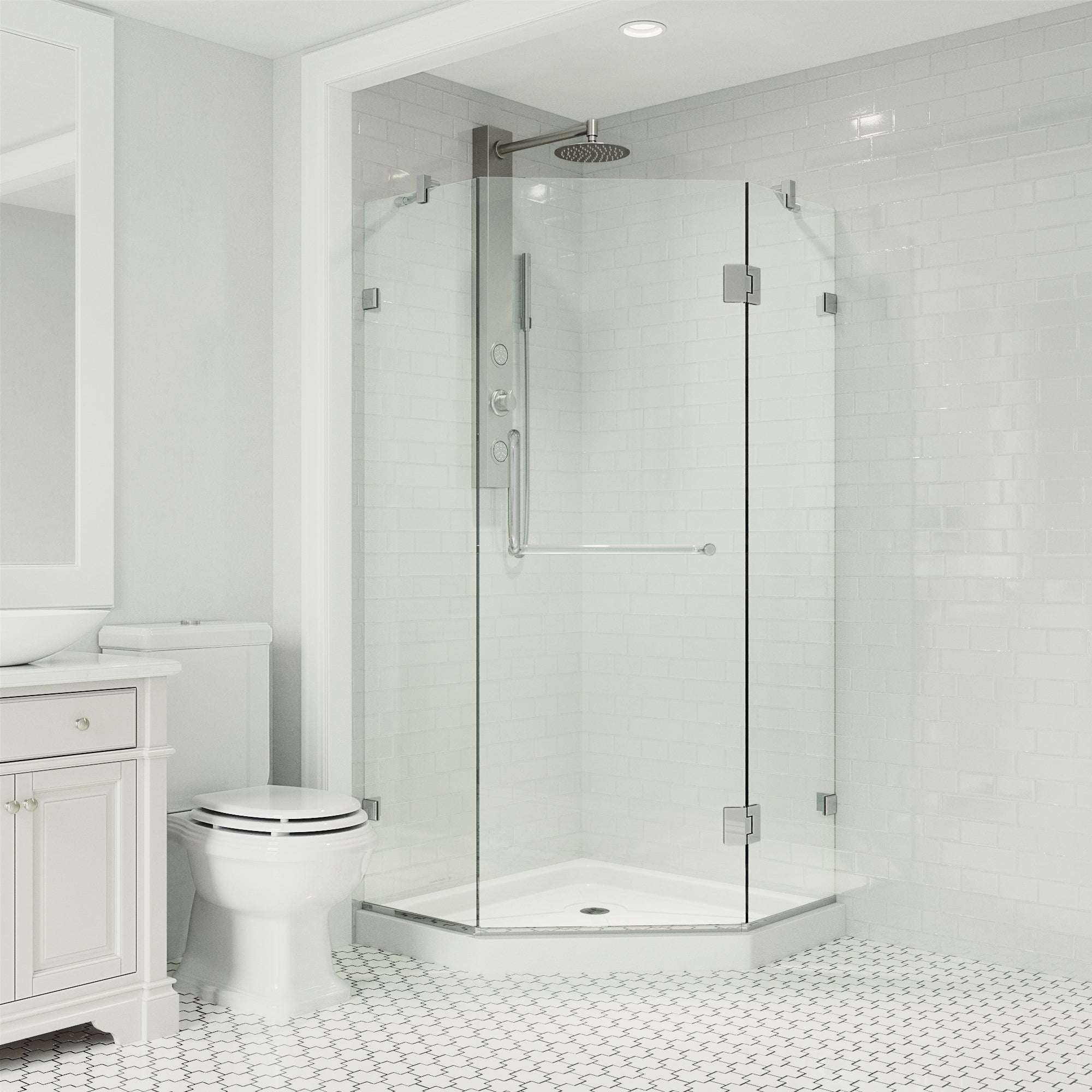 Piedmont Frameless Neo-Angle Shower Enclosure - Image 182