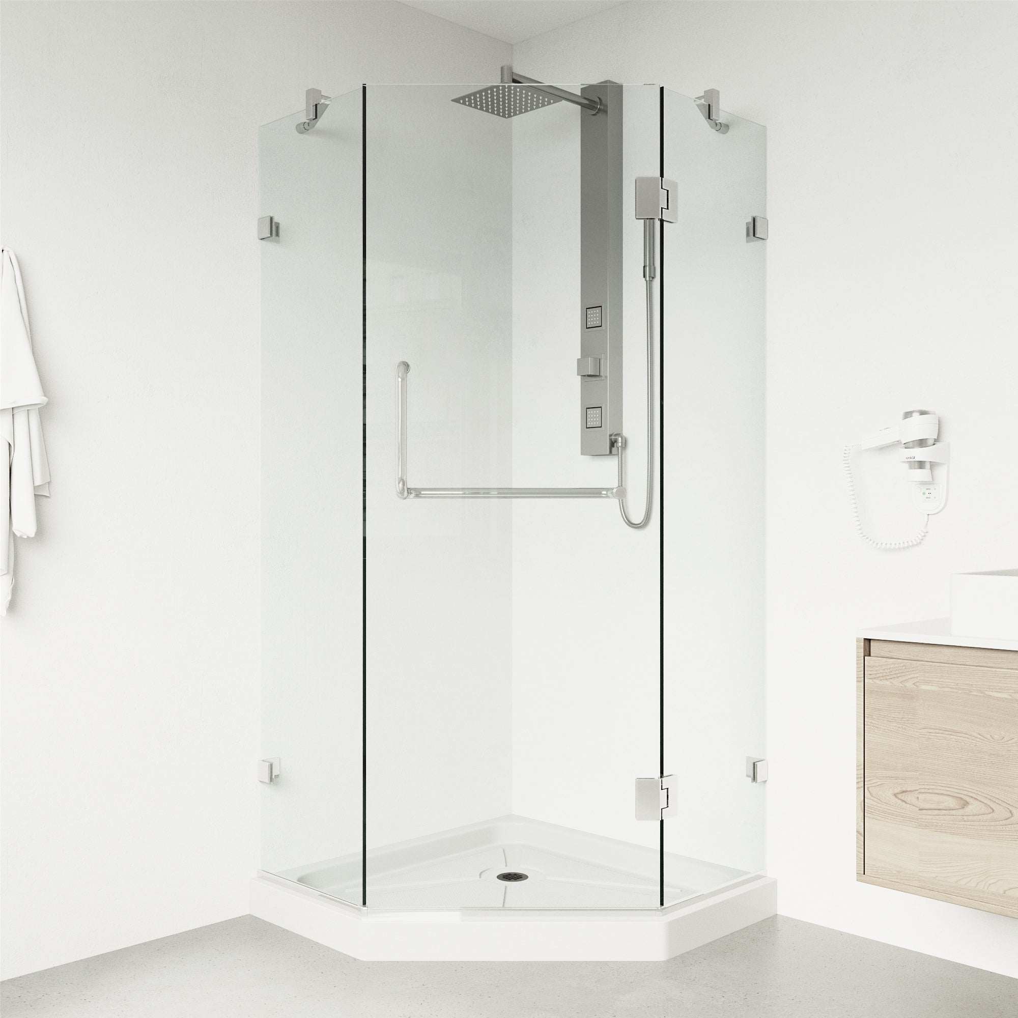 Piedmont Frameless Neo-Angle Shower Enclosure - Image 193