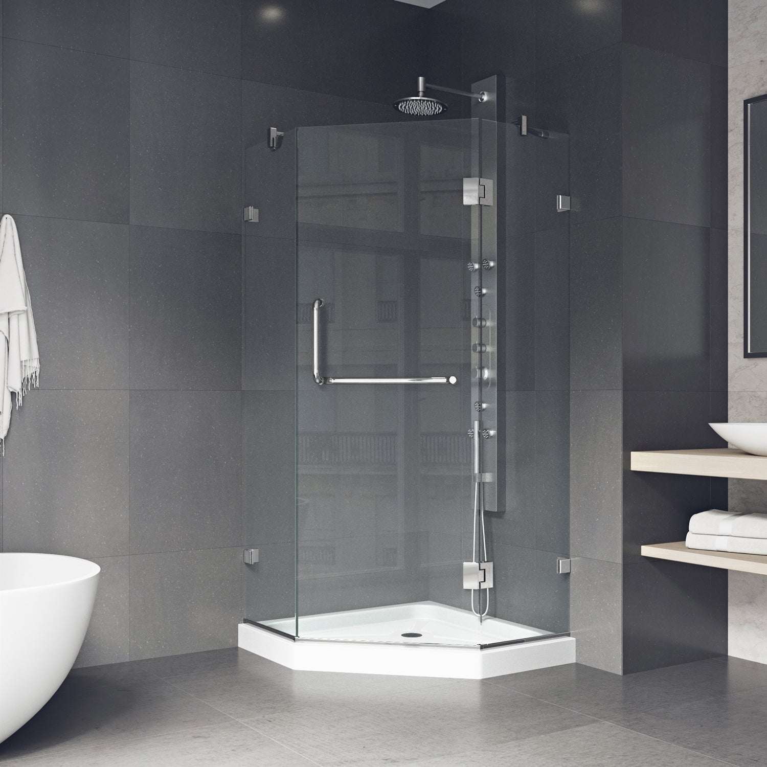 Piedmont Frameless Neo-Angle Shower Enclosure - Image 199