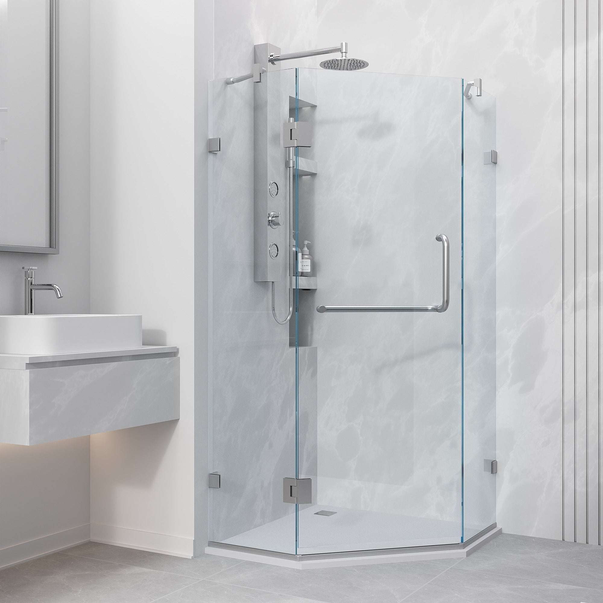 Piedmont Frameless Neo-Angle Shower Enclosure - Image 205