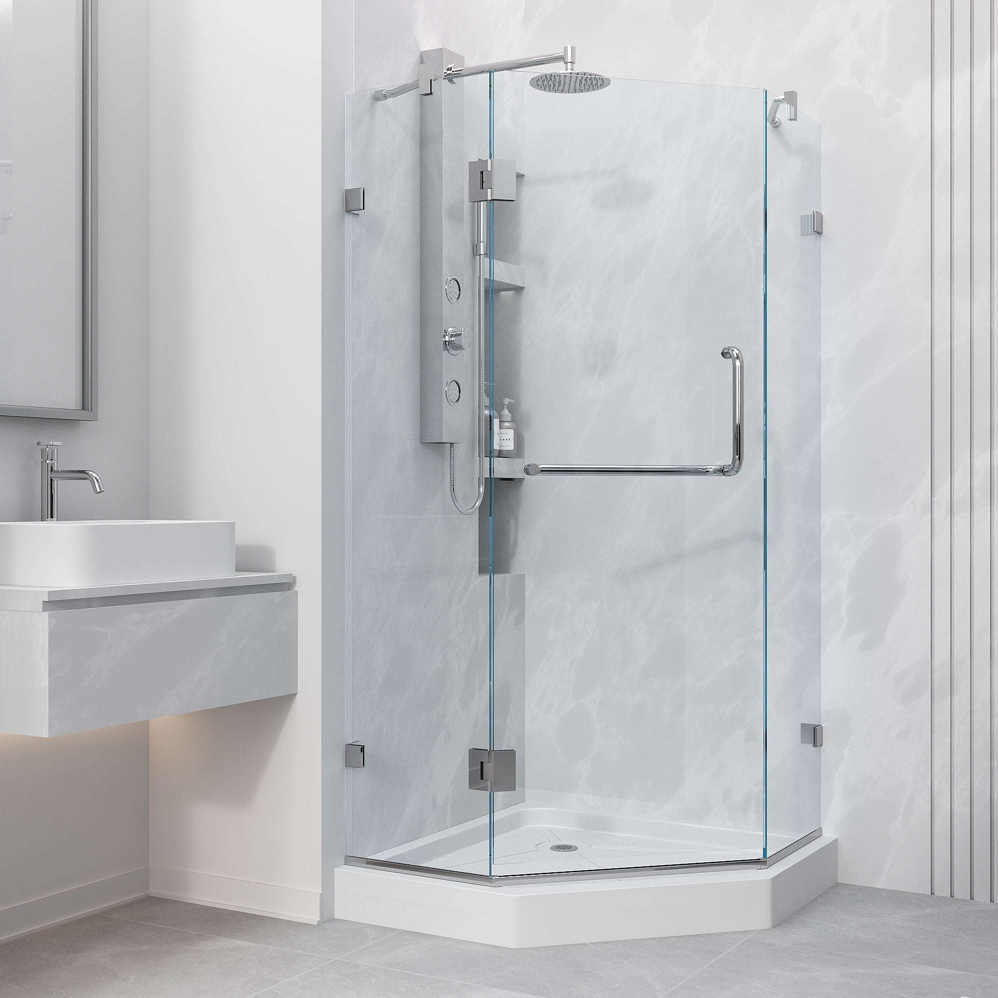 Piedmont Frameless Neo-Angle Shower Enclosure - Image 214