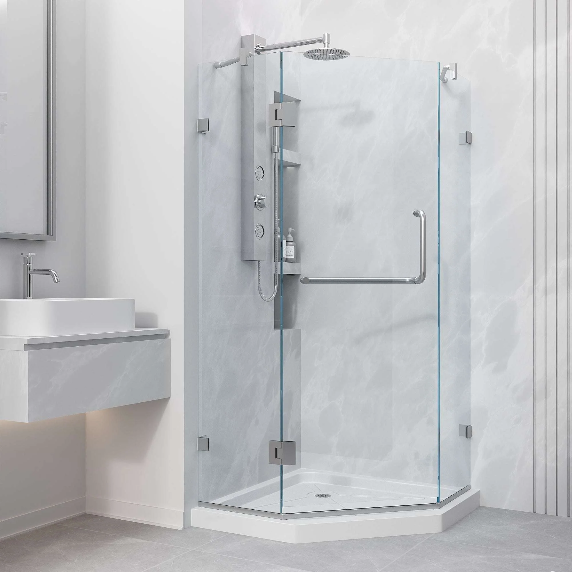 Piedmont Frameless Neo-Angle Shower Enclosure - Image 216