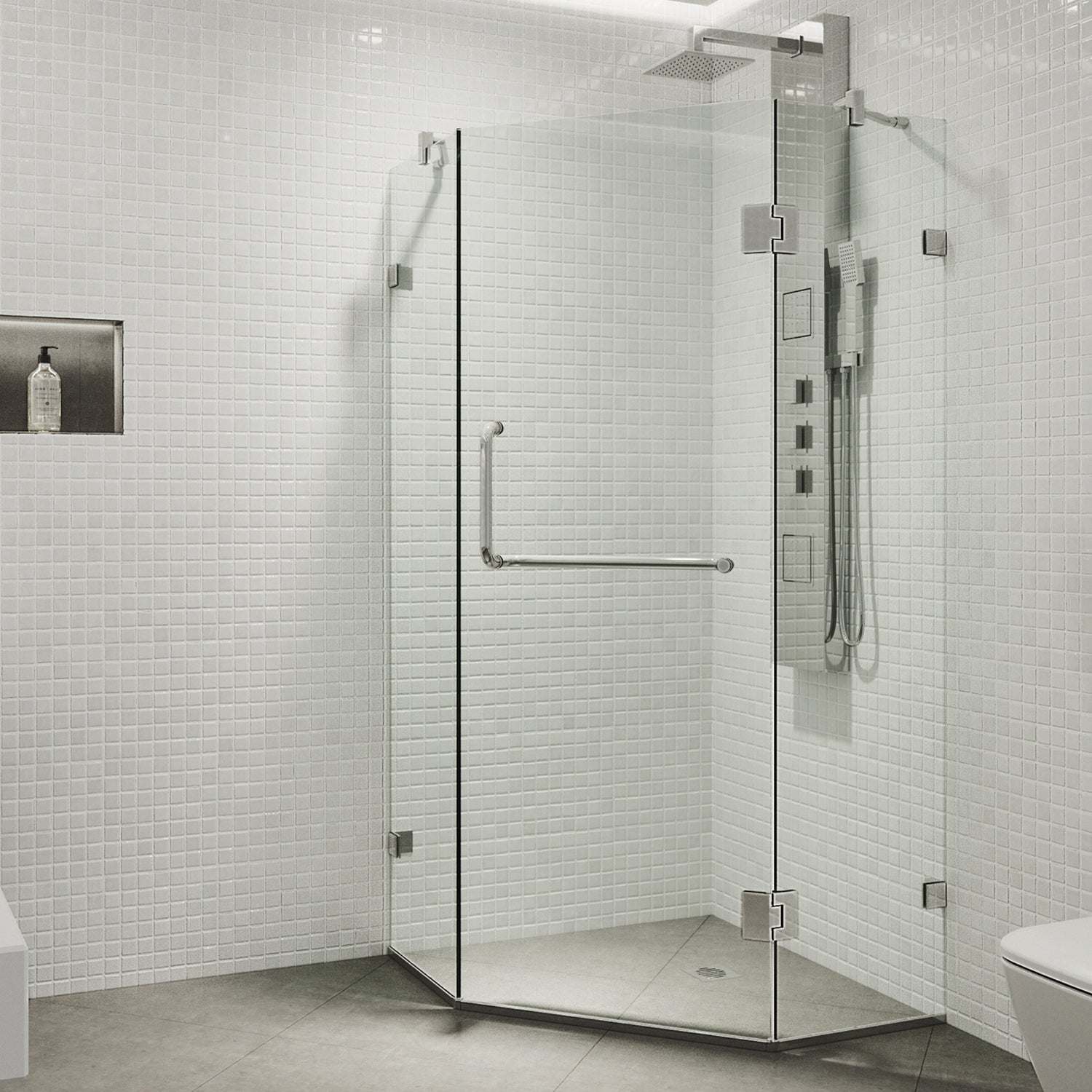 Piedmont Frameless Neo-Angle Shower Enclosure - Image 36