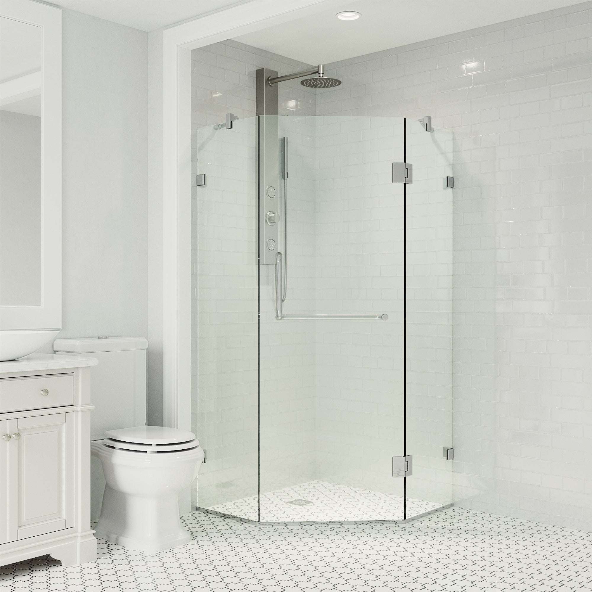 Piedmont Frameless Neo-Angle Shower Enclosure - Image 48