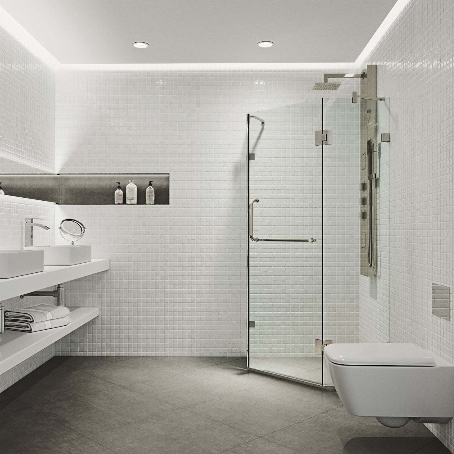 Piedmont Frameless Neo-Angle Shower Enclosure - Image 5