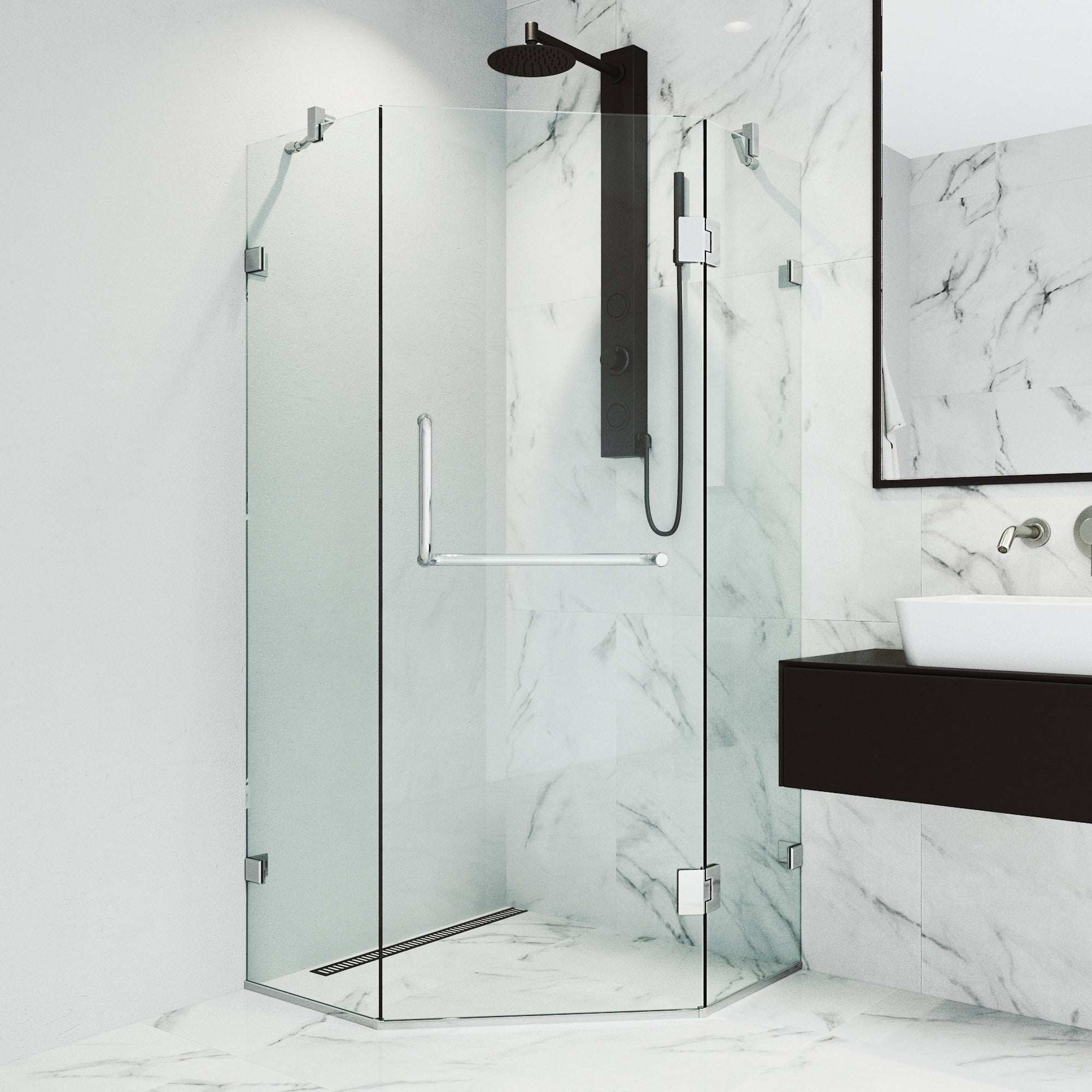Piedmont Frameless Neo-Angle Shower Enclosure - Image 60
