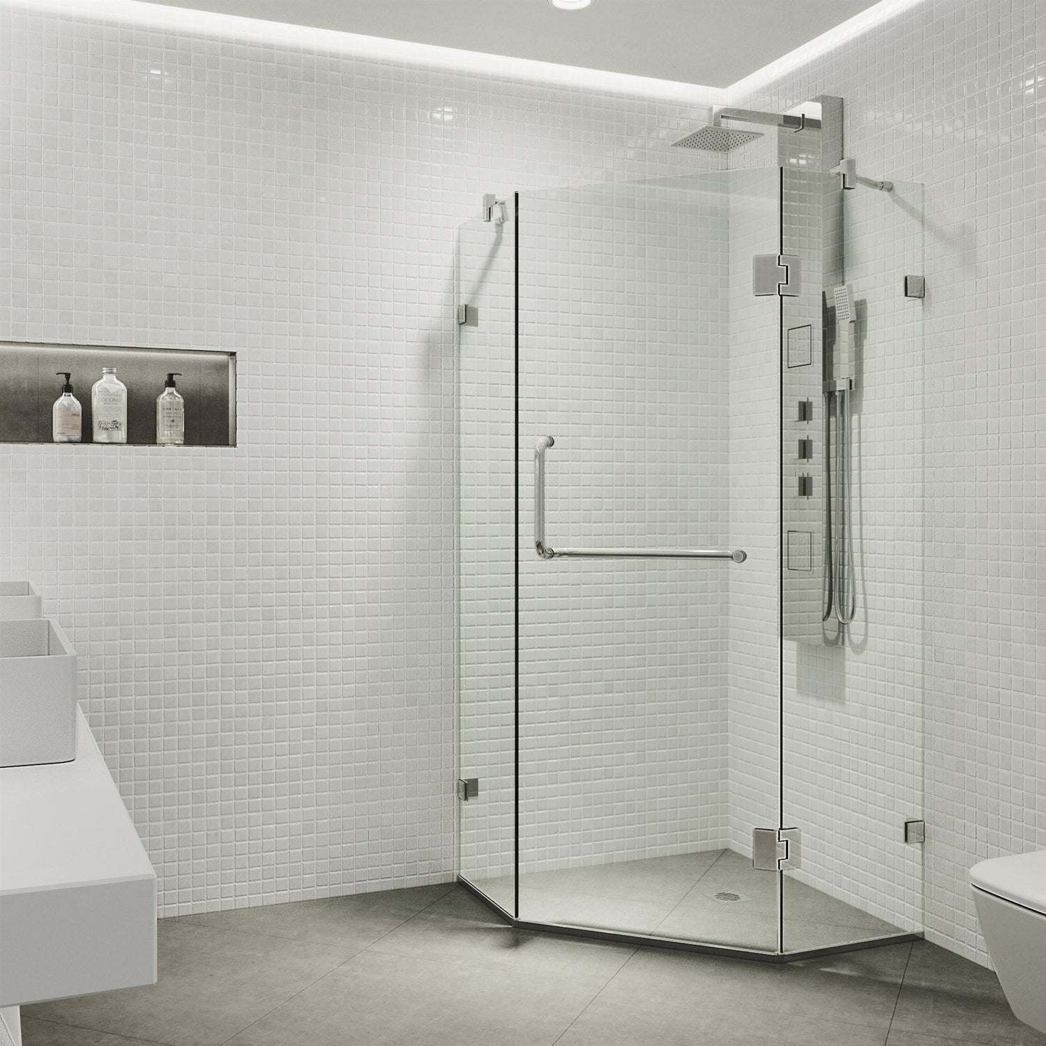 Piedmont Frameless Neo-Angle Shower Enclosure - Image 65