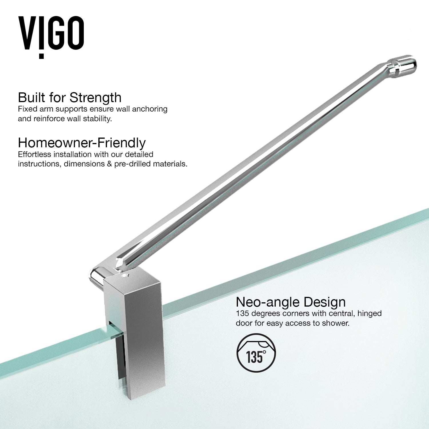 Piedmont Frameless Neo-Angle Shower Enclosure - Image 71
