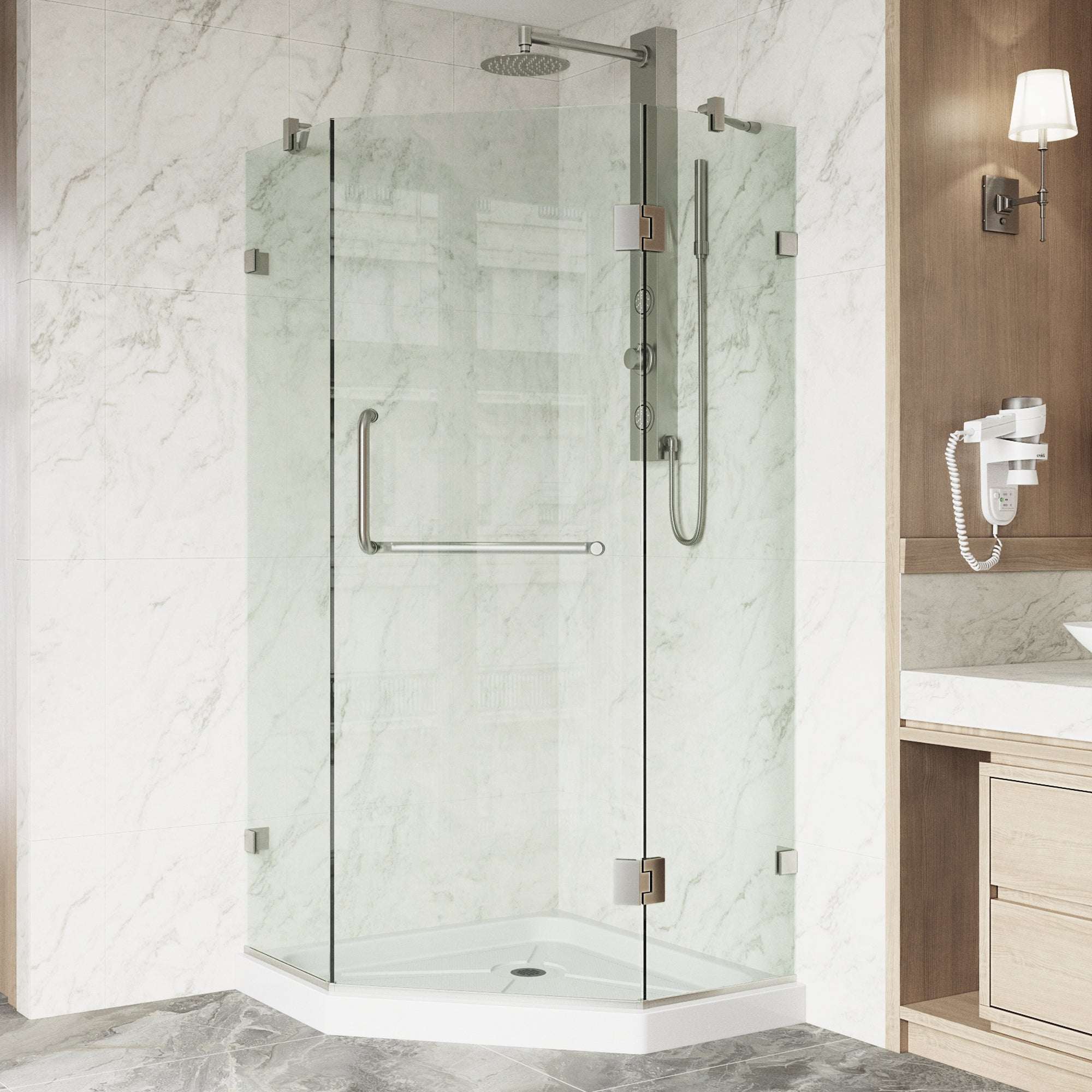 Piedmont Frameless Neo-Angle Shower Enclosure - Image 72