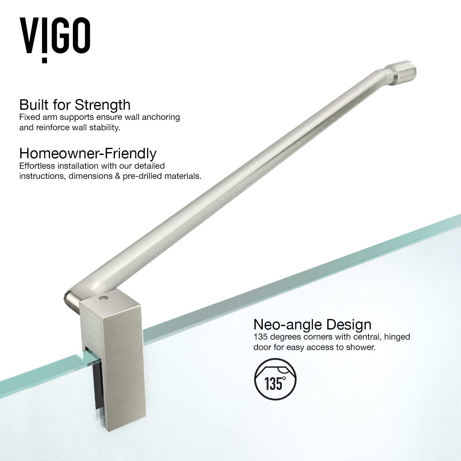 Piedmont Frameless Neo-Angle Shower Enclosure - Image 82