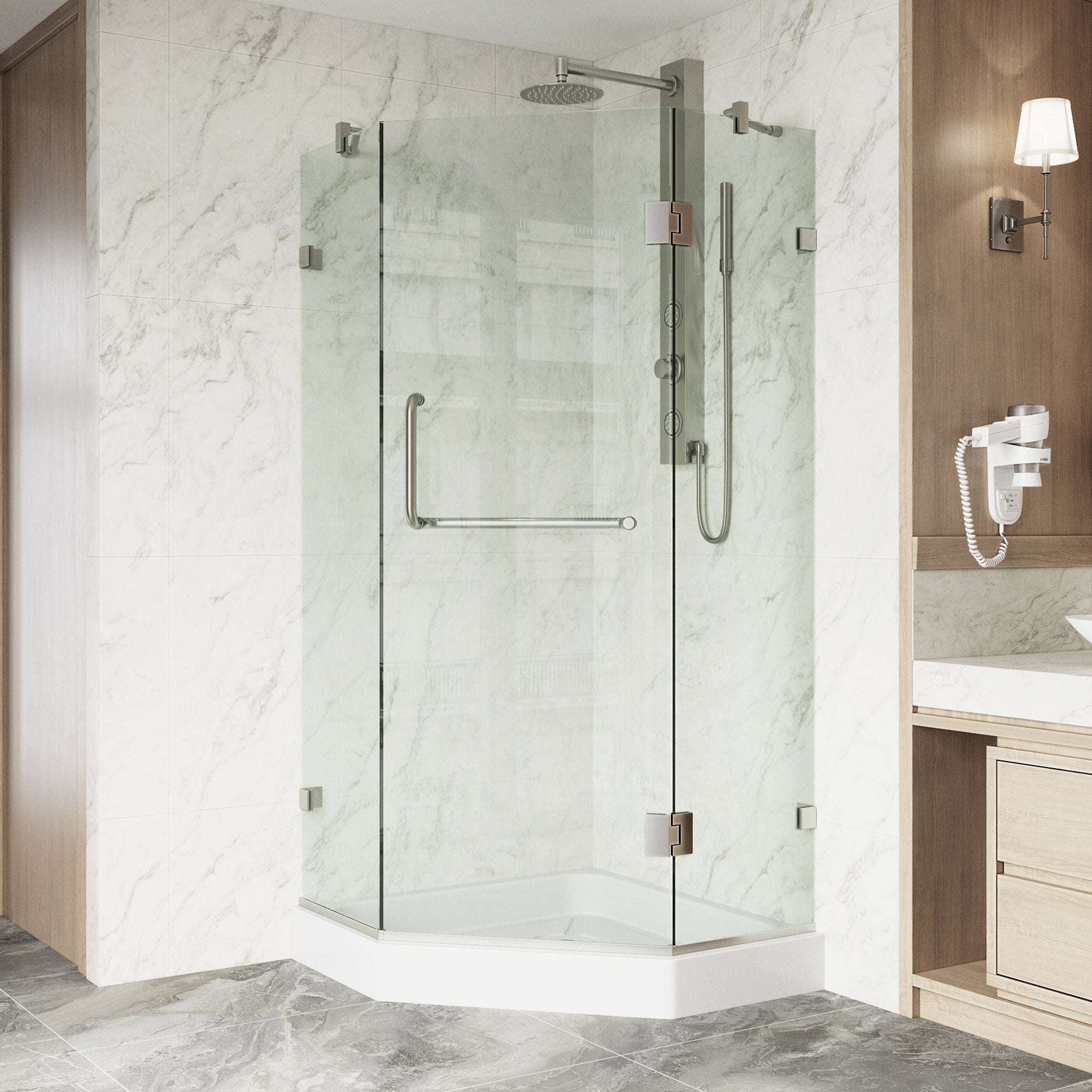 Piedmont Frameless Neo-Angle Shower Enclosure - Image 83