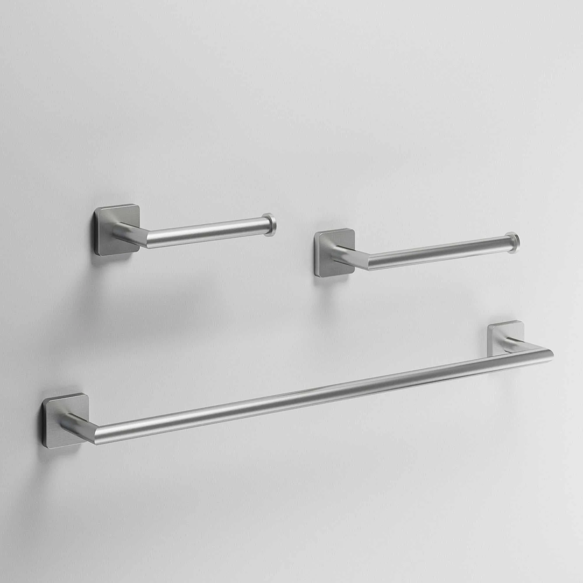 Satro 3-Piece Bath Hardware Set with 24 in. Towel Bar, Toilet Paper Holder, Hand Towel Holder - Image 37