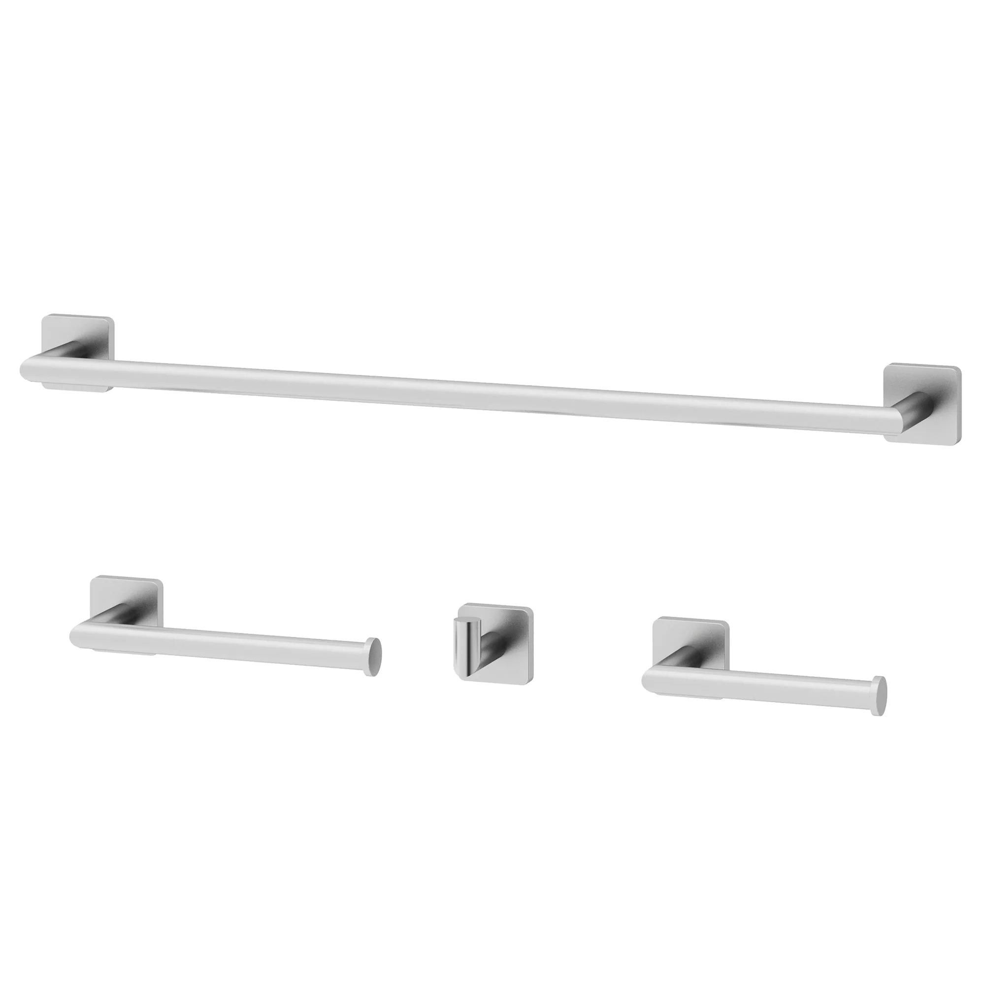 Satro 4-Piece Bath Hardware Set with 24 in. Towel Bar, Toilet Paper Holder, Hand Towel Holder, Hook - Image 26