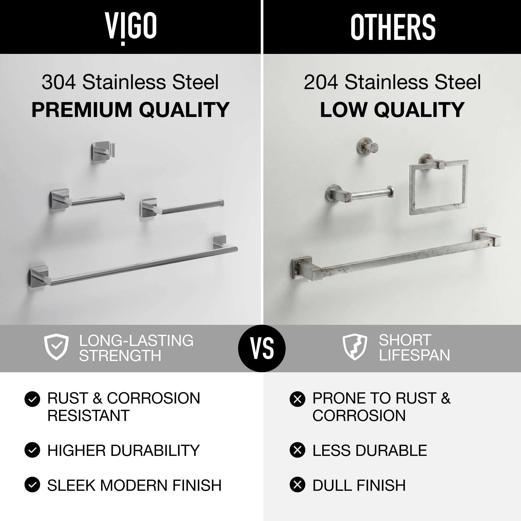 Satro 4-Piece Bath Hardware Set with 24 in. Towel Bar, Toilet Paper Holder, Hand Towel Holder, Hook - Image 44