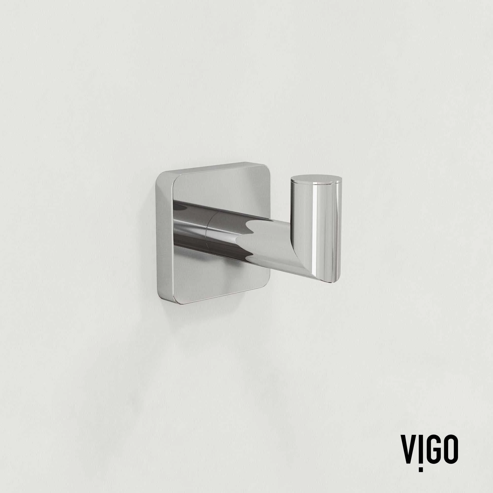 Satro 4-Piece Bath Hardware Set with 24 in. Towel Bar, Toilet Paper Holder, Hand Towel Holder, Hook - Image 50