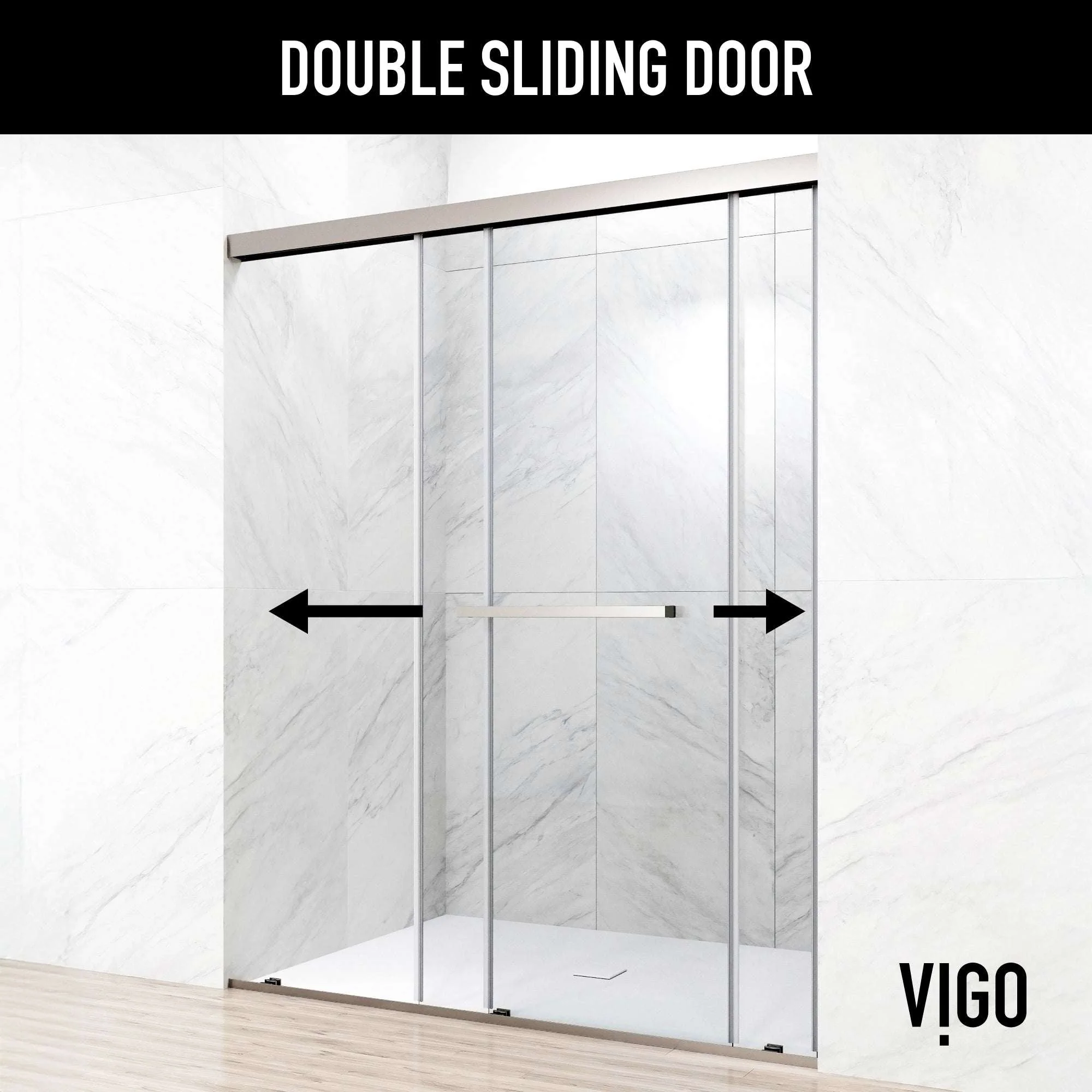 Satro E-Class Semi-Frameless Double-Sliding Shower Door - Image 19