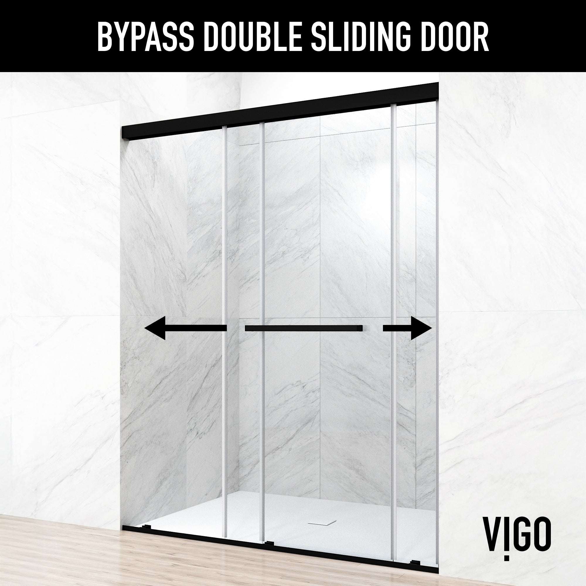 Satro E-Class Semi-Frameless Double-Sliding Shower Door - Image 4