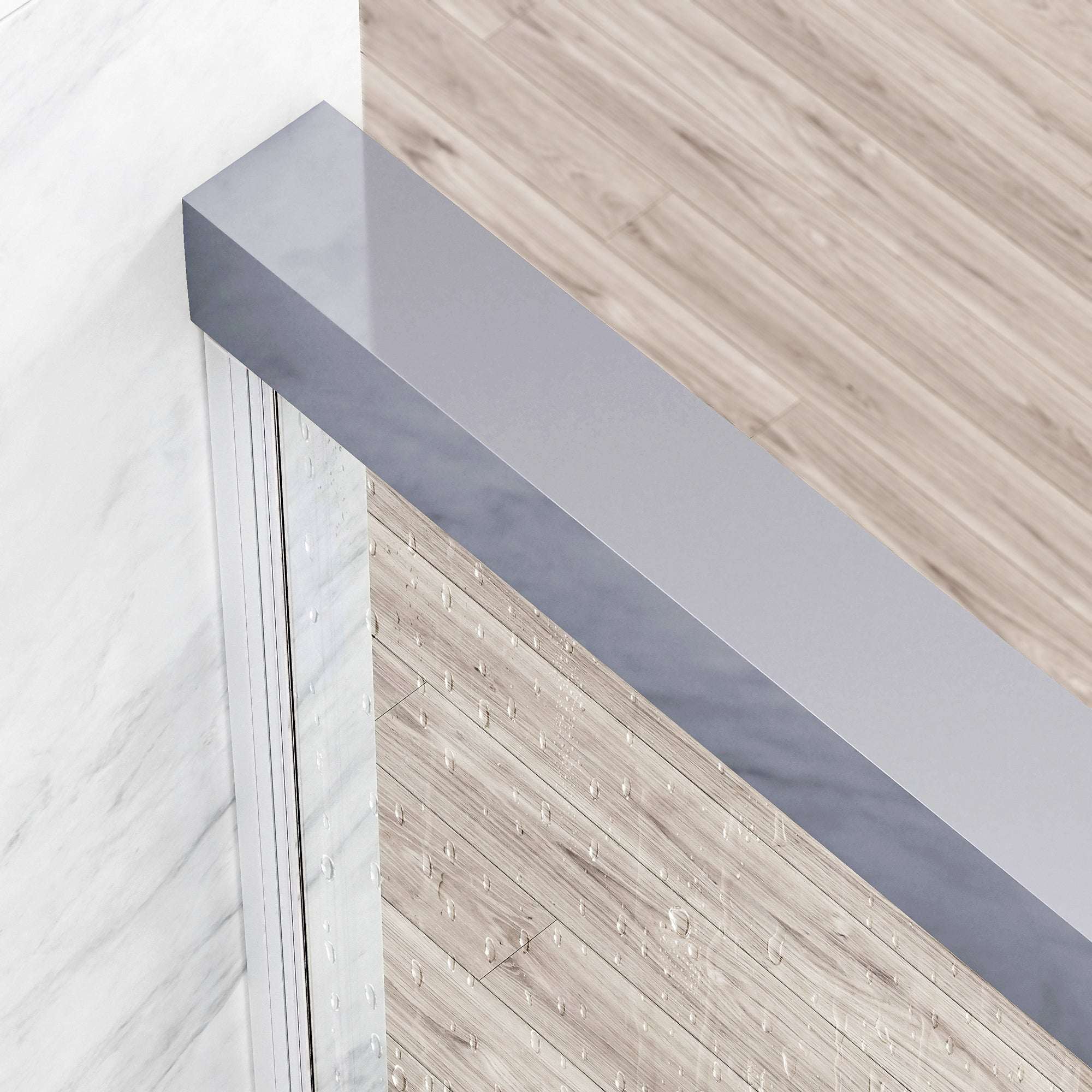 Satro E-Class Semi-Frameless Double-Sliding Shower Door - Image 45