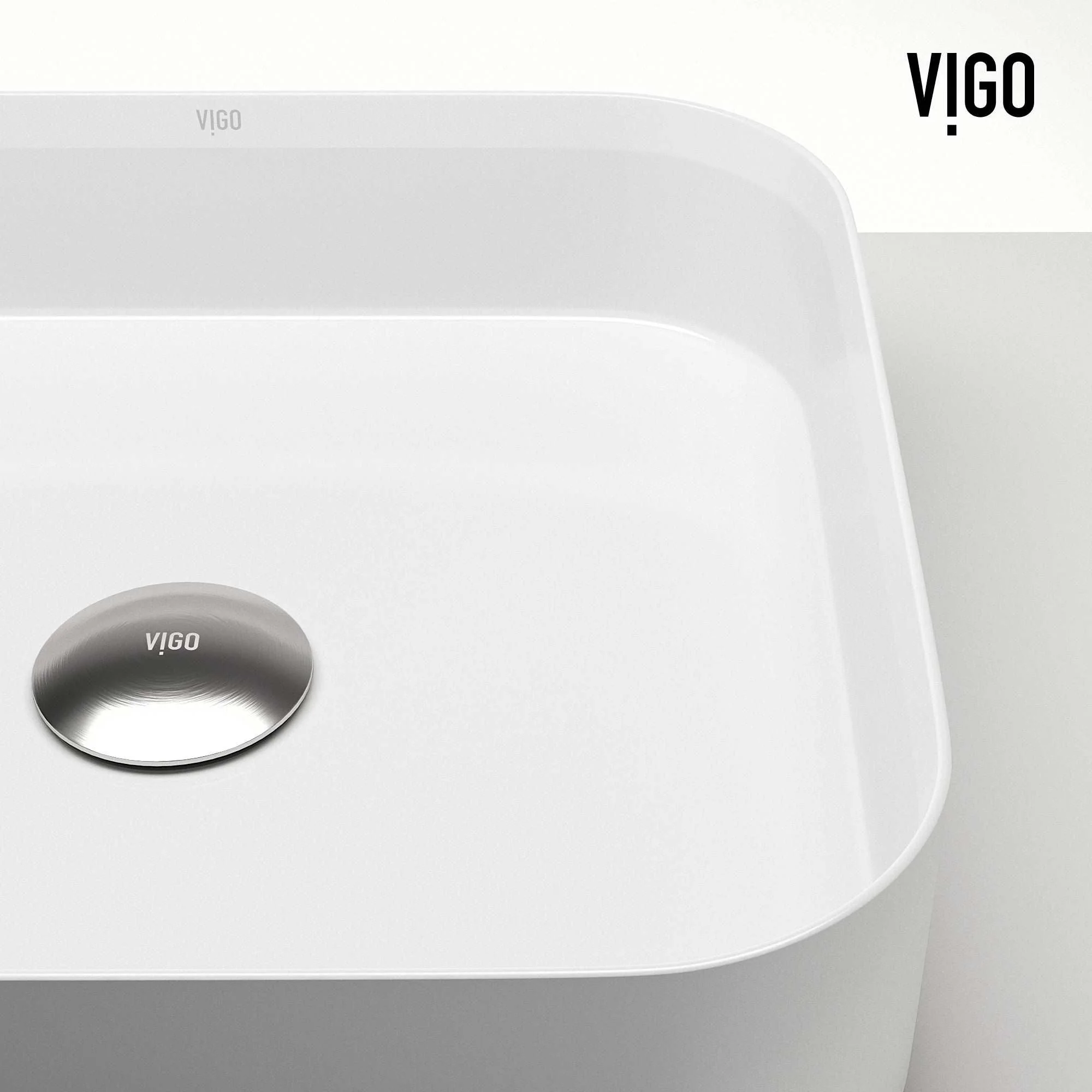 UltraThin™ Modern White Matte Stone™ 16 in. L x 16 in. W Square Vessel Bathroom Sink - Image 13