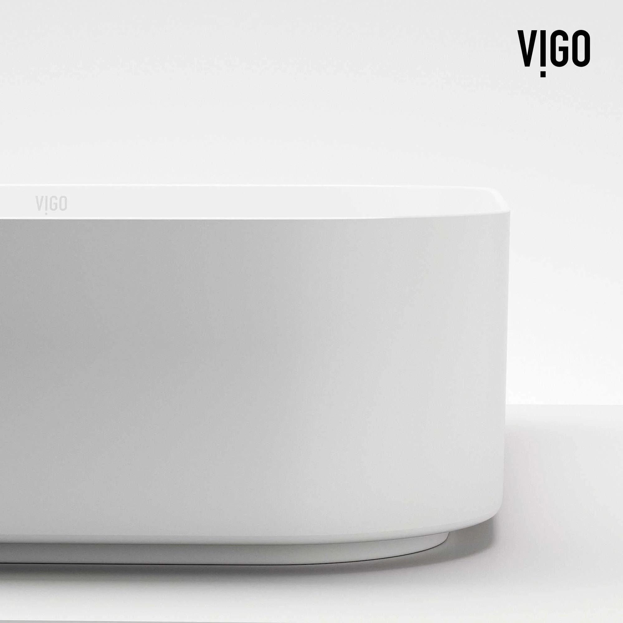 UltraThin™ Modern White Matte Stone™ 16 in. L x 16 in. W Square Vessel Bathroom Sink - Image 14