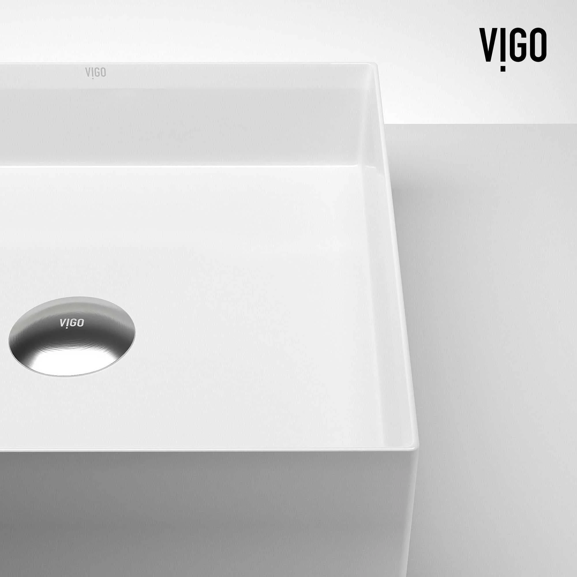 UltraThin™ Modern White Matte Stone™ 16 in. L x 16 in. W Square Vessel Bathroom Sink - Image 13