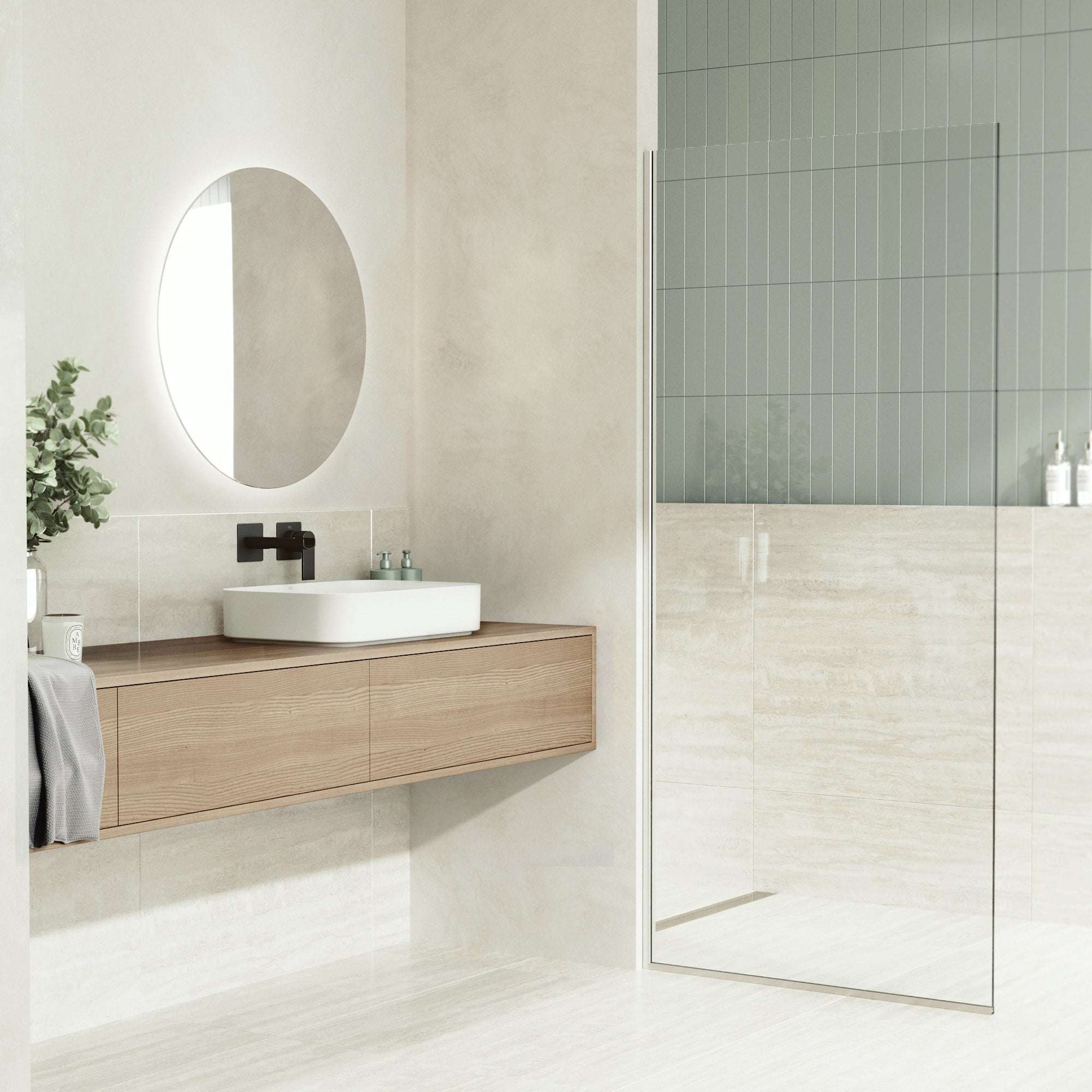 UltraThin™ Modern White Matte Stone™ 21 in. L x 14 in. W Rectangular Vessel Bathroom Sink - Image 5