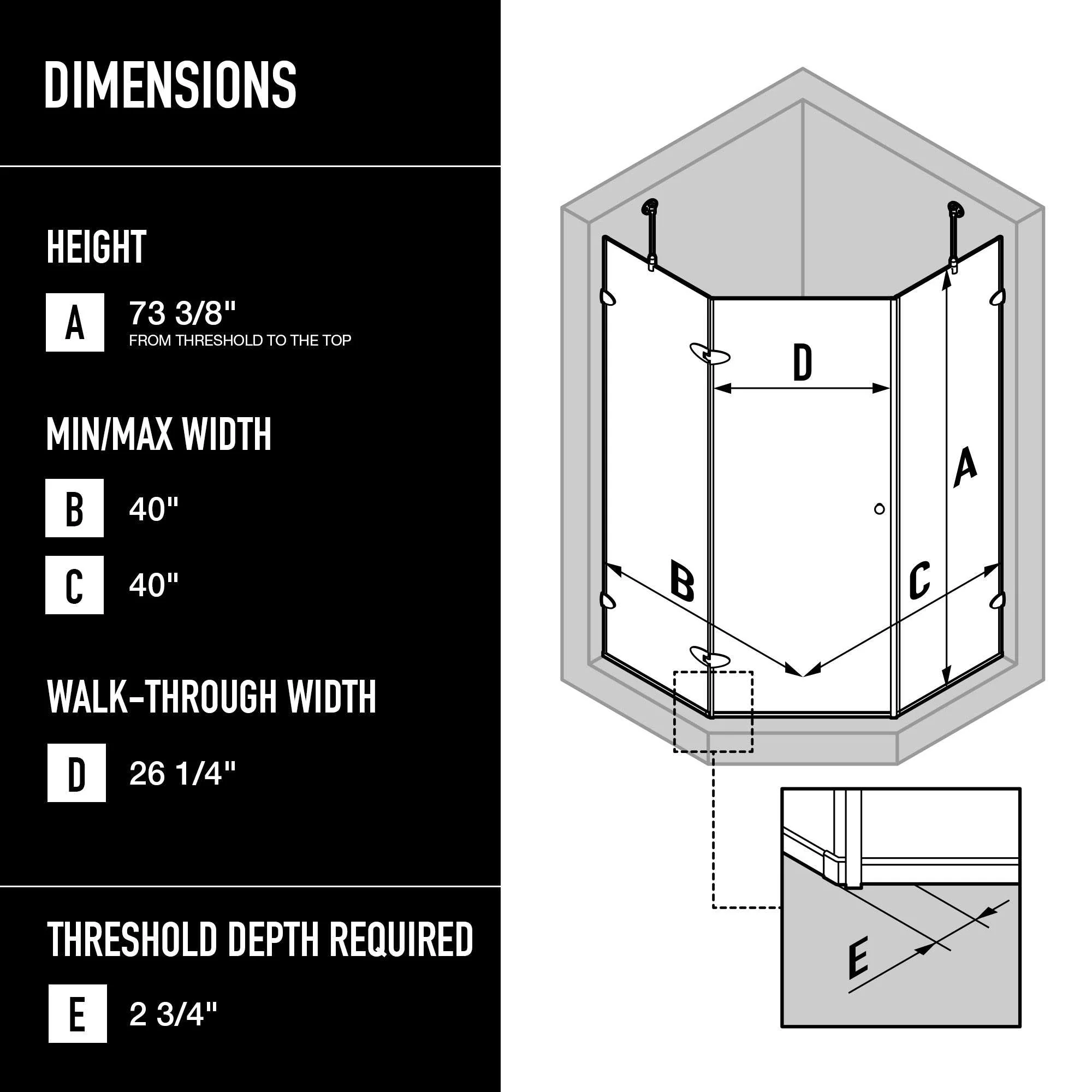 Verona Neo-Angle Shower Enclosure - Image 149