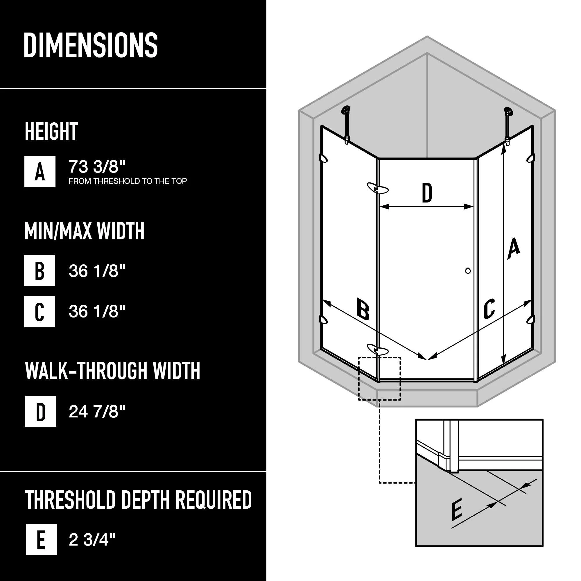 Verona Neo-Angle Shower Enclosure - Image 172