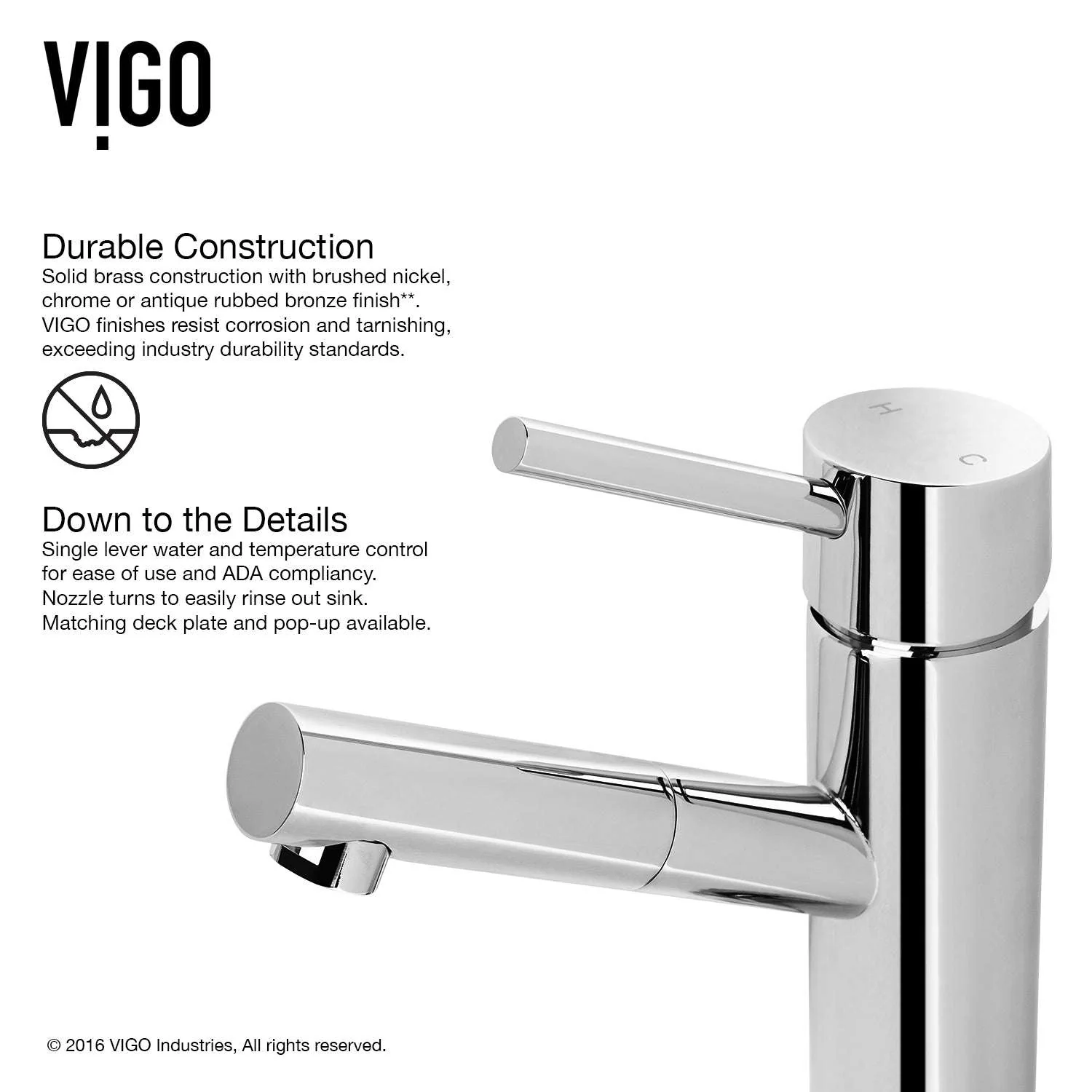 Noma Single Hole Bathroom Faucet - Image 14