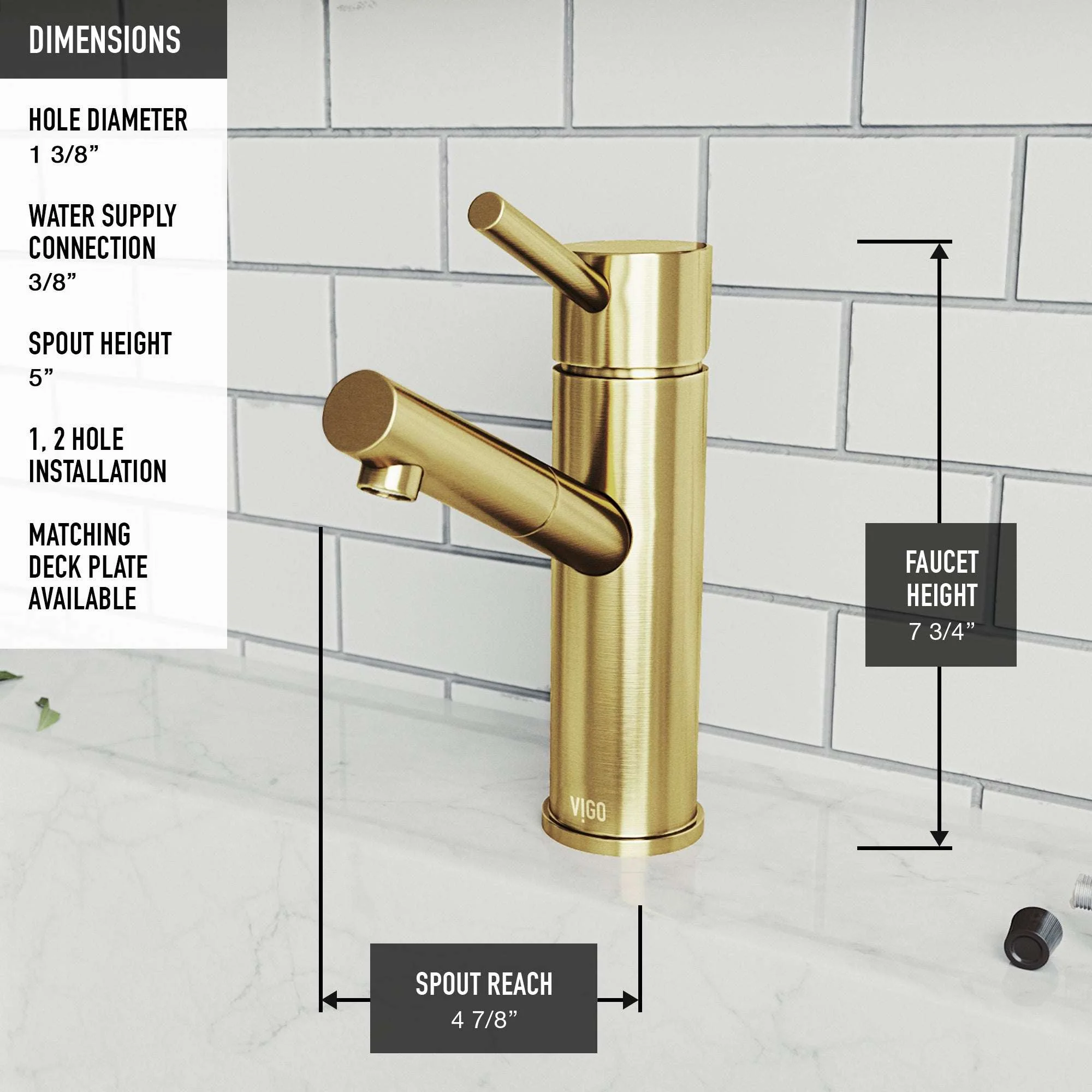 Noma Single Hole Bathroom Faucet - Image 25