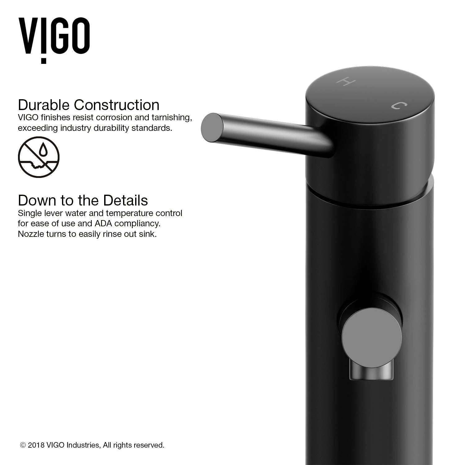 Noma Single Hole Bathroom Faucet - Image 35