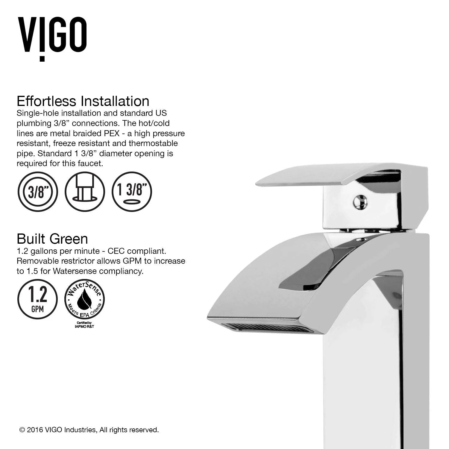 Satro Single Hole Bathroom Faucet - Image 13