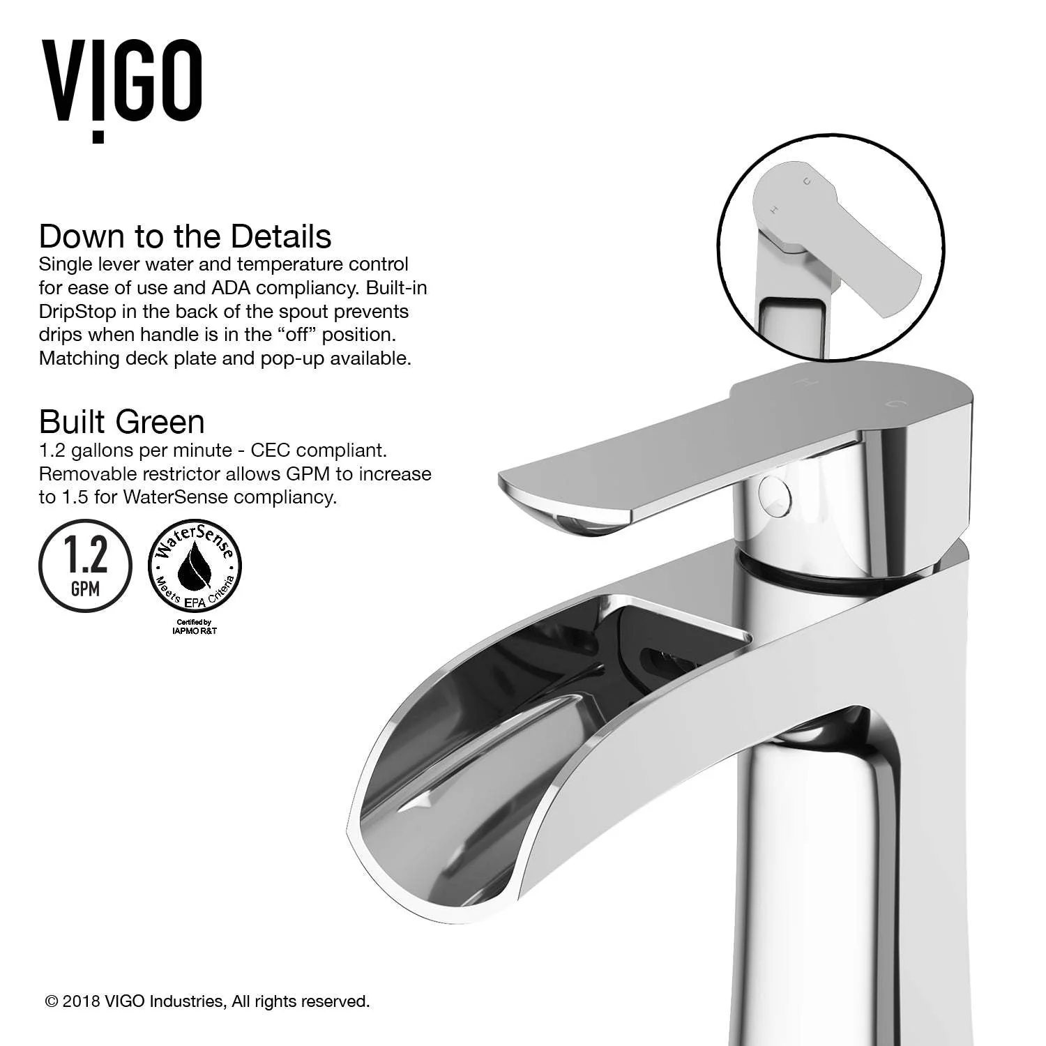 Paloma Single Hole Bathroom Faucet - Image 12
