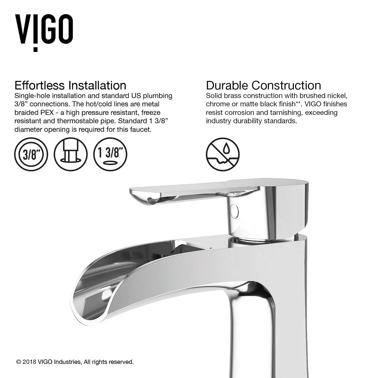 Paloma Single Hole Bathroom Faucet - Image 13